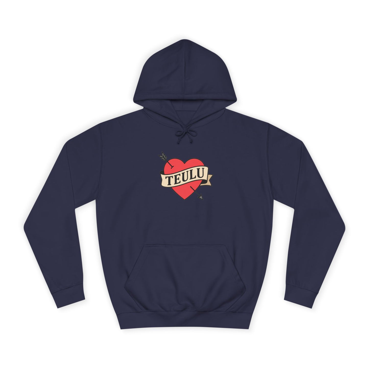 'Teulu' Heart Hoodie