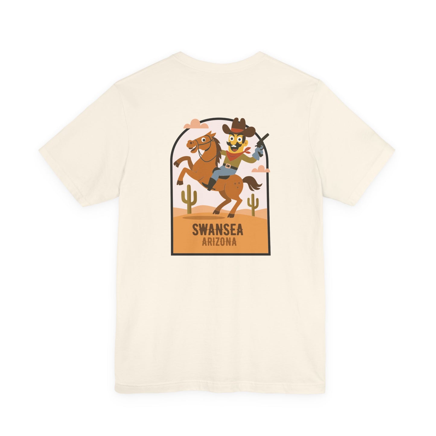 Swansea Arizona Cowboy Unisex Tee — Rodeo Western T‑Shirt (Double Sided)