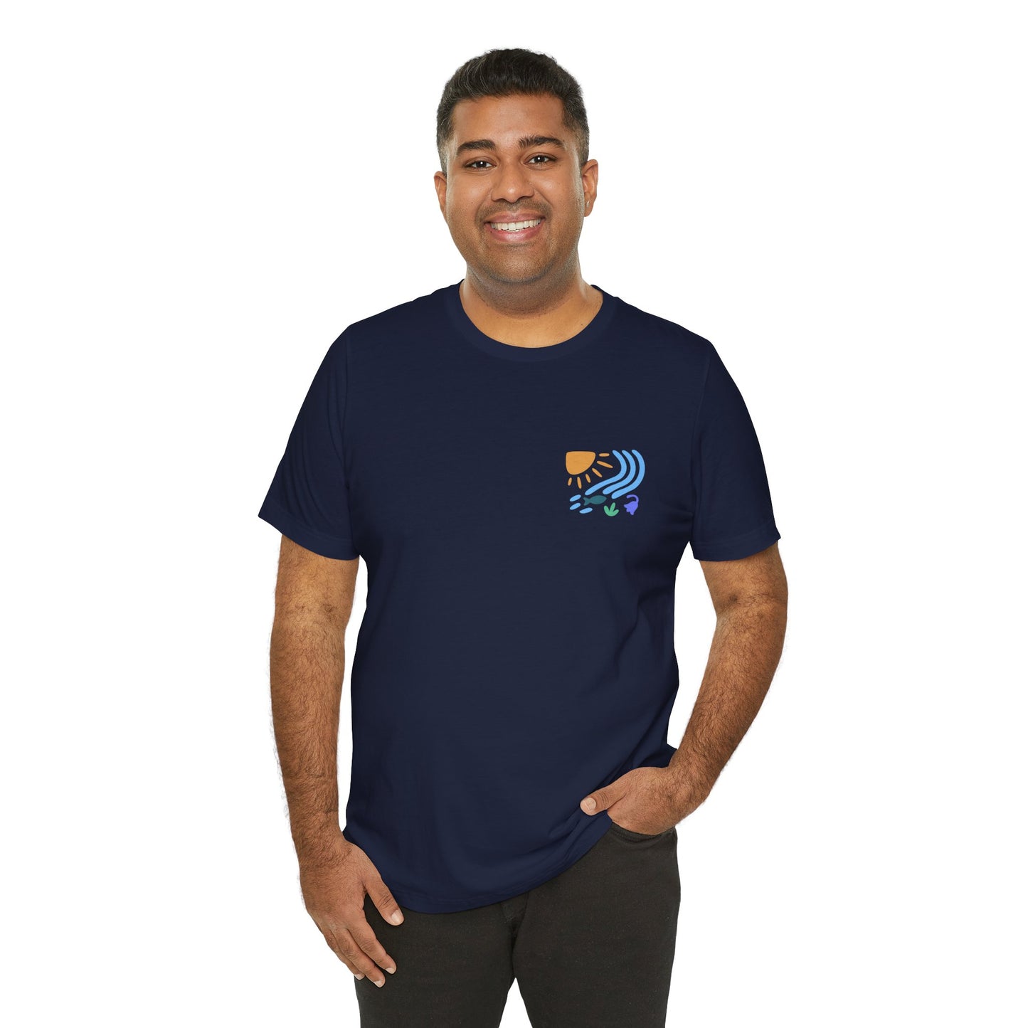 'Glan-y-Nant' Riverside Graphic Tee (Unisex) — Nature Scenic T‑Shirt