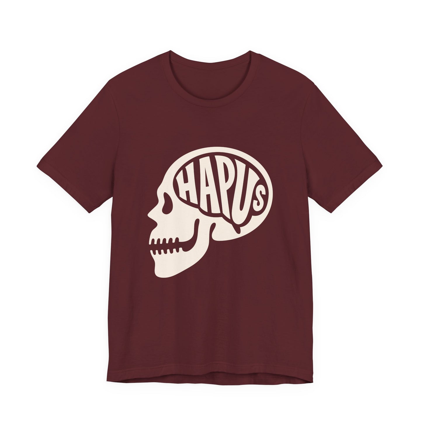 Hapus Skull Graphic Tee —Happy Brain Welsh T‑Shirt