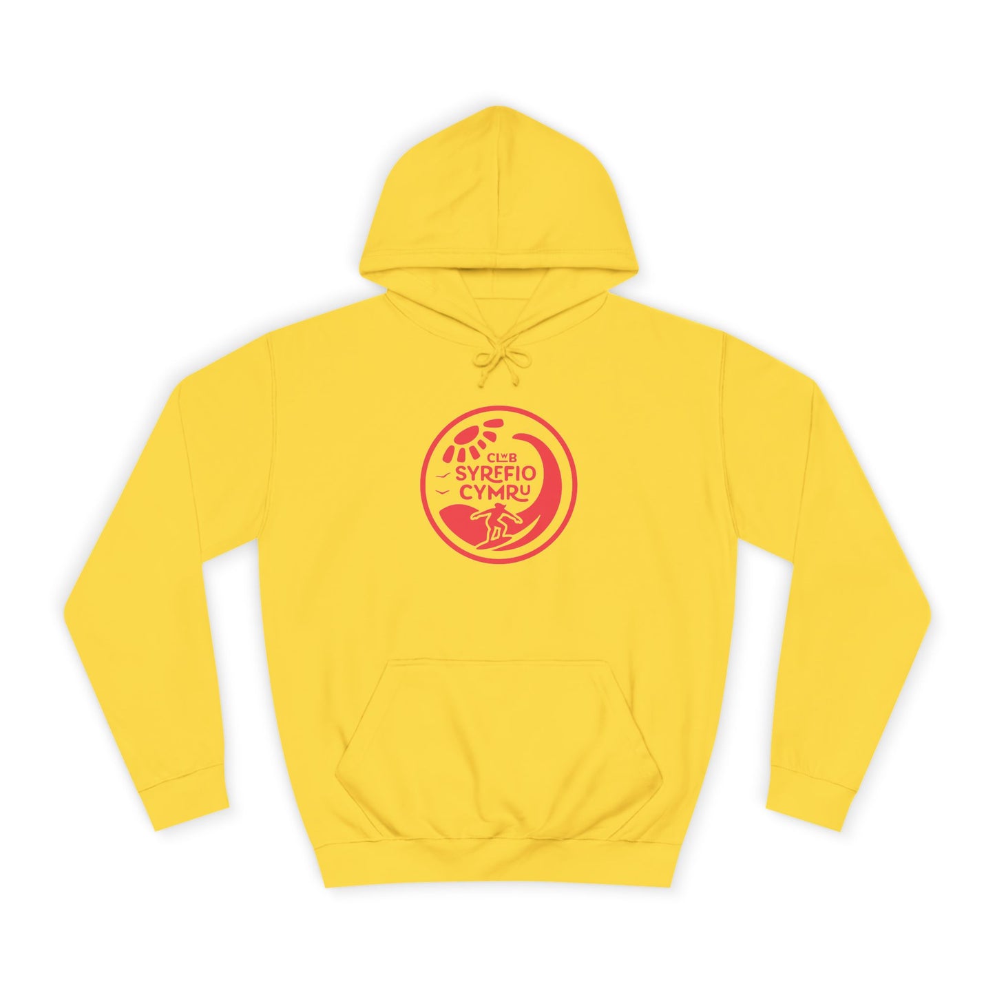 "Clwb Syrffio Cymru" Unisex Hoodie - Welsh Surfing Top