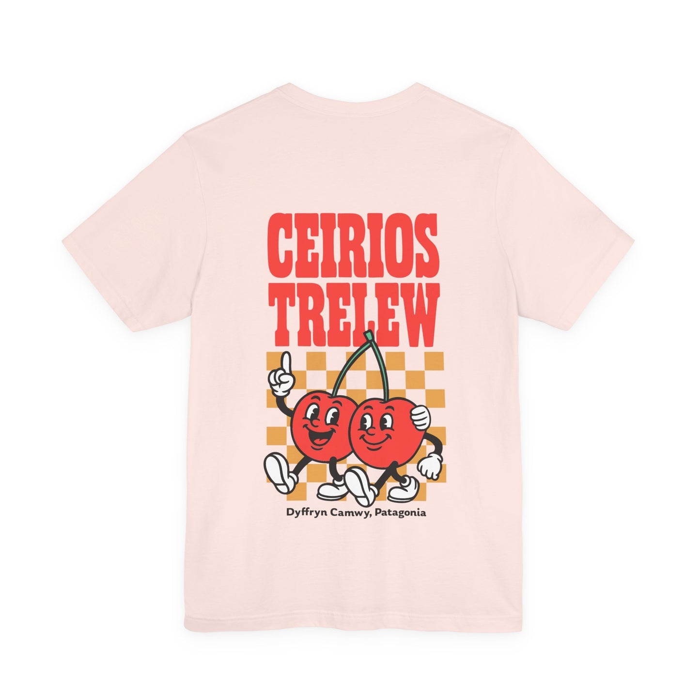 'Ceirios Trelew' Retro Cherries Patagonia Graphic Unisex Tee (Double Sided)
