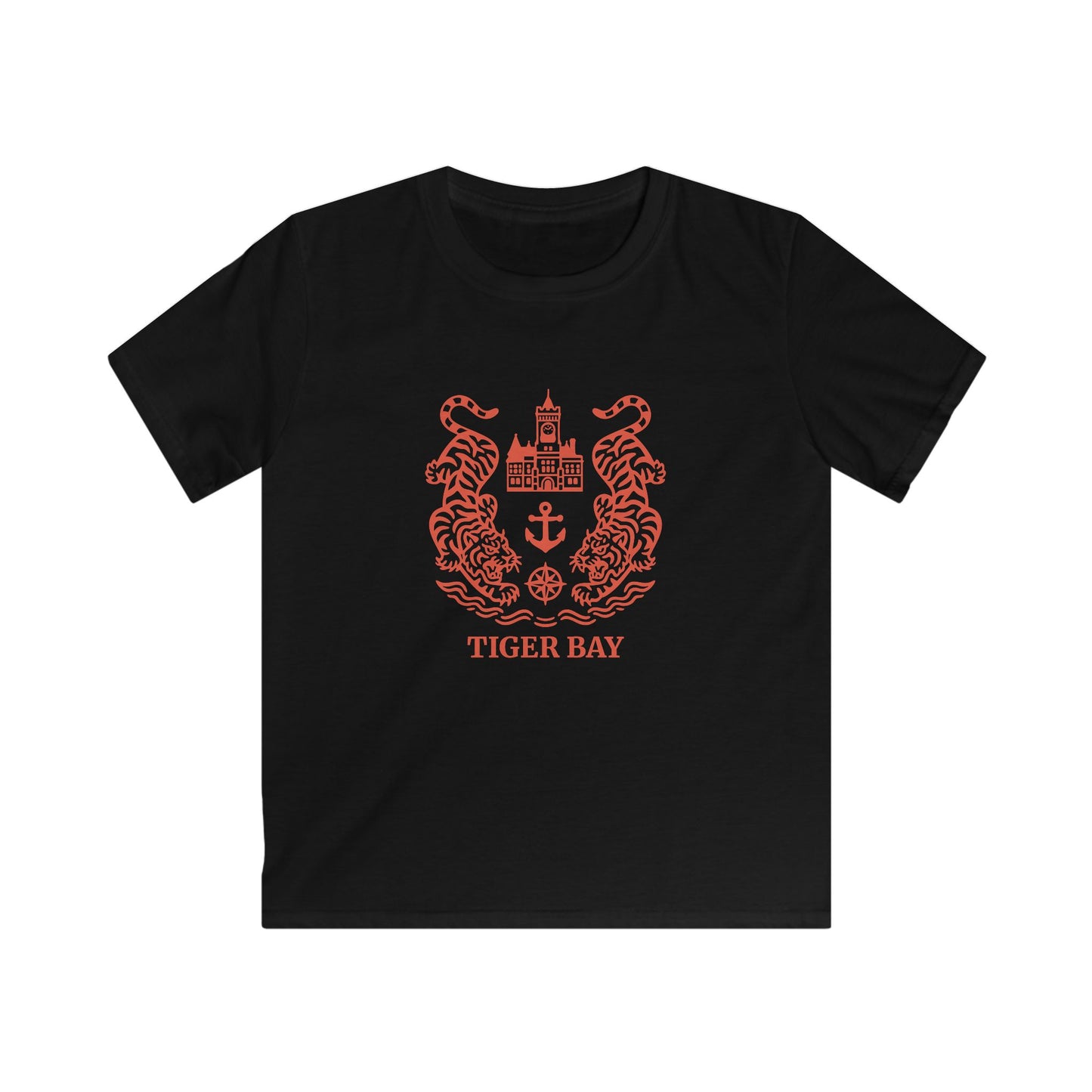 Kids Retro Tiger Bay T-Shirt - Caerdydd