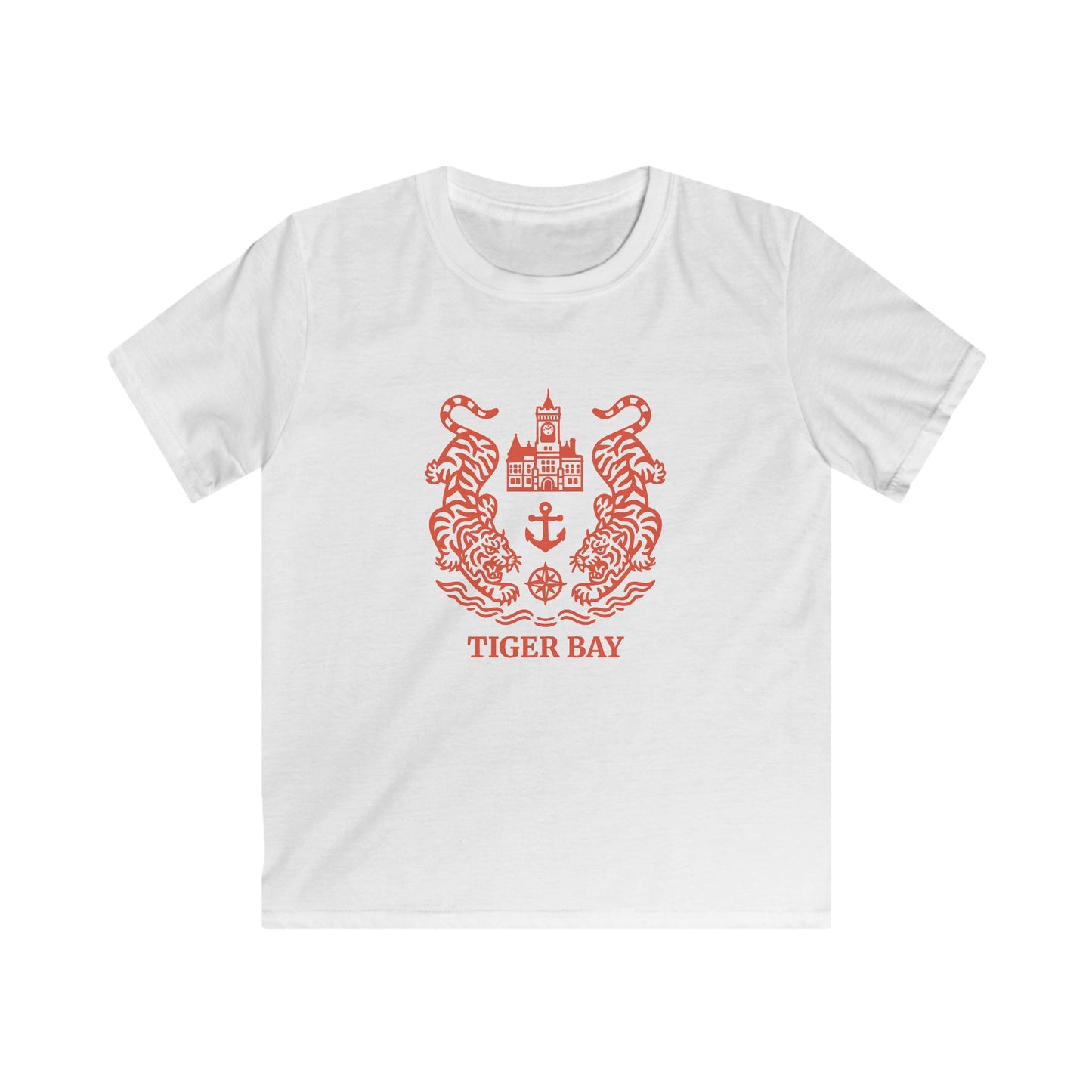 Kids Retro Tiger Bay T-Shirt - Caerdydd