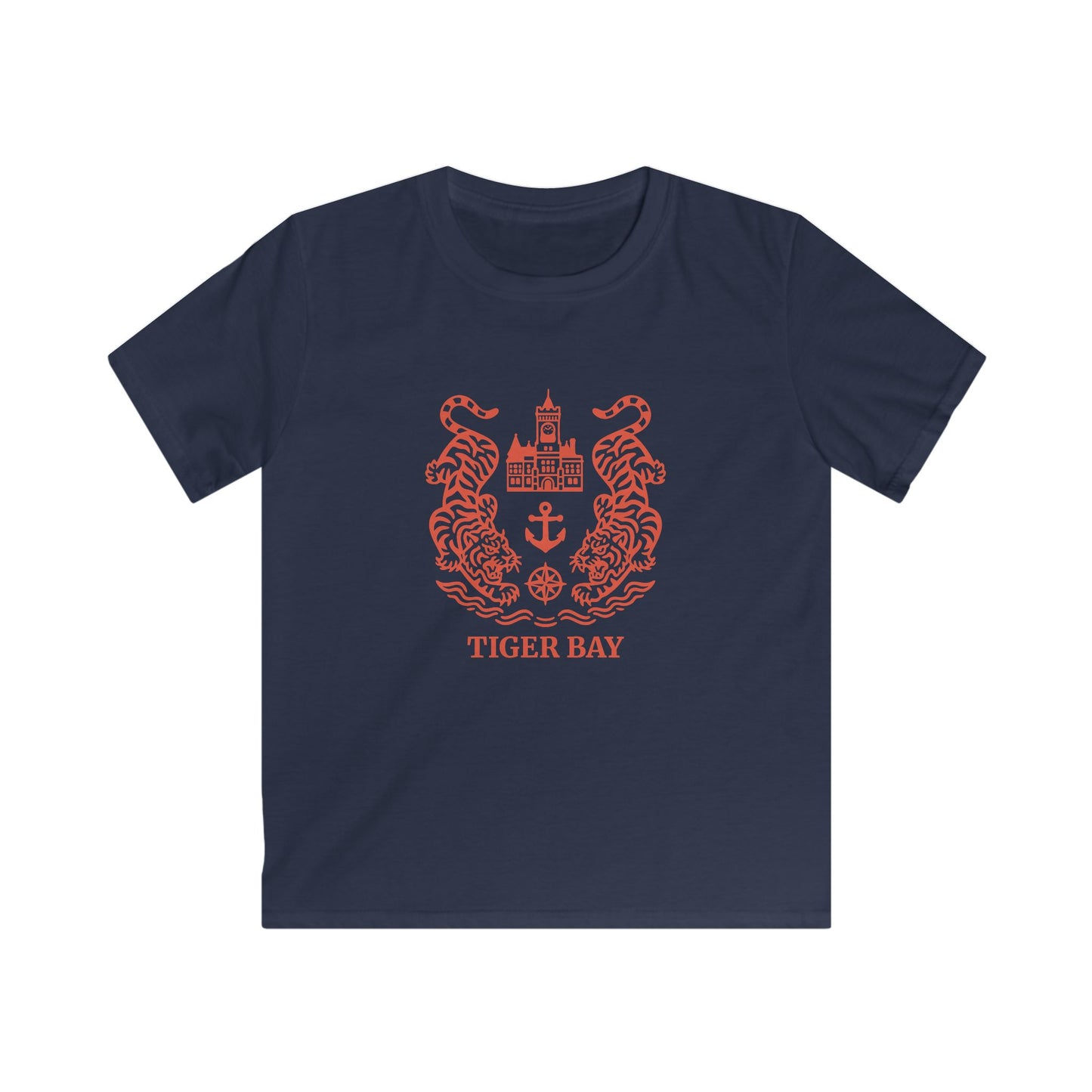 Kids Retro Tiger Bay T-Shirt - Caerdydd