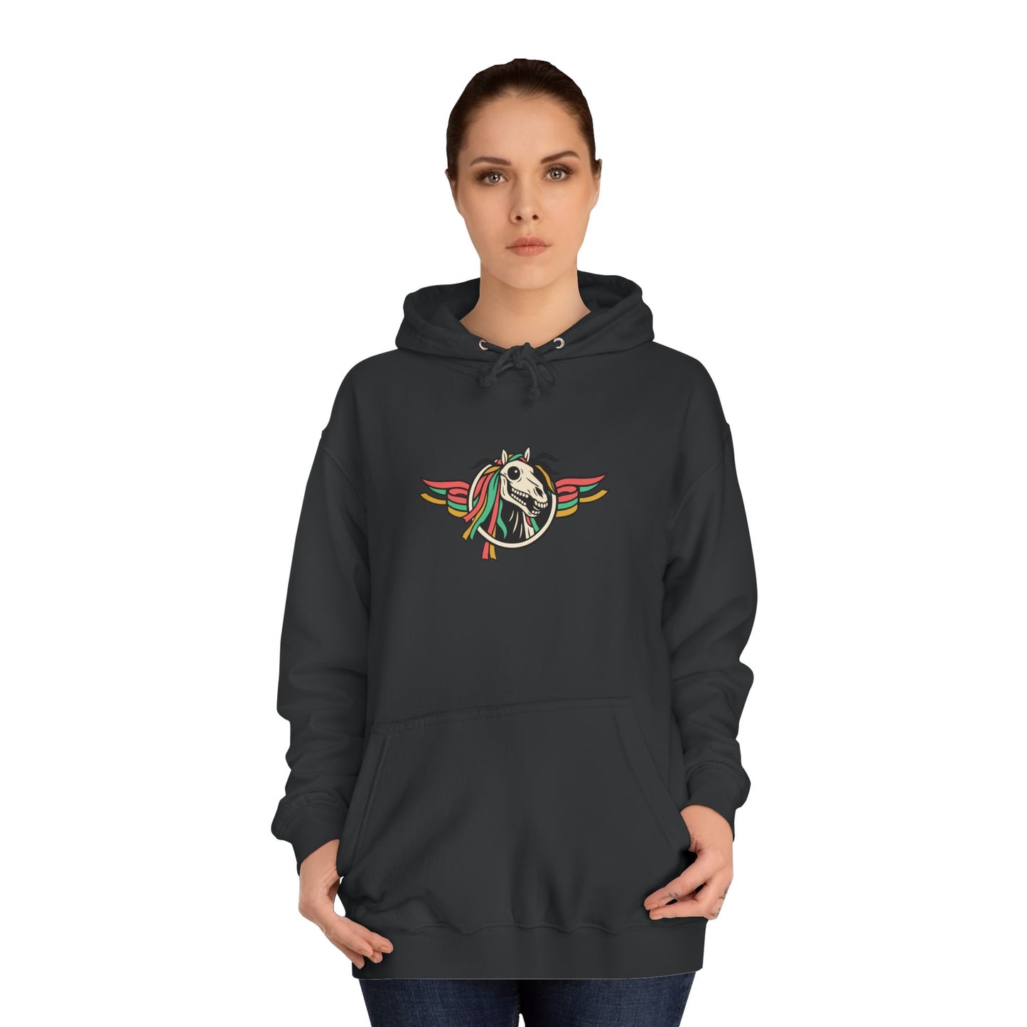 Mari Lwyd Unisex Horse Skull Hoodie