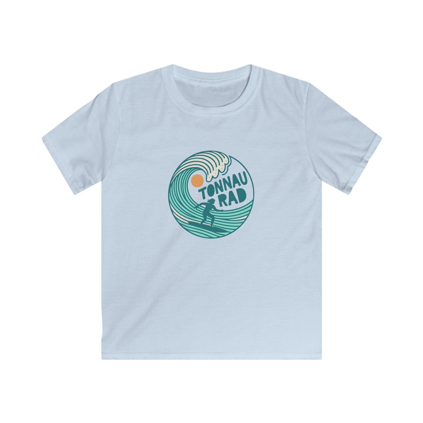 'Tonnau Rad' Kids Welsh Surf T-Shirt