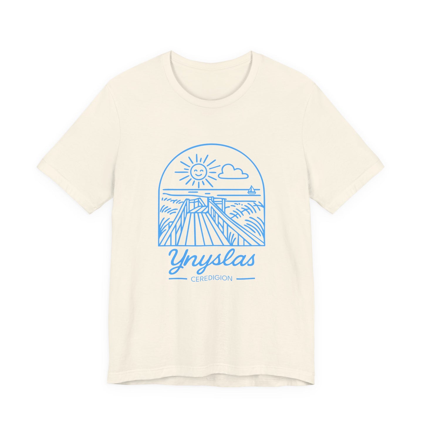Ynyslas Graphic Tee -  Ceredigion Coastal Sunset T‑Shirt (Unisex)
