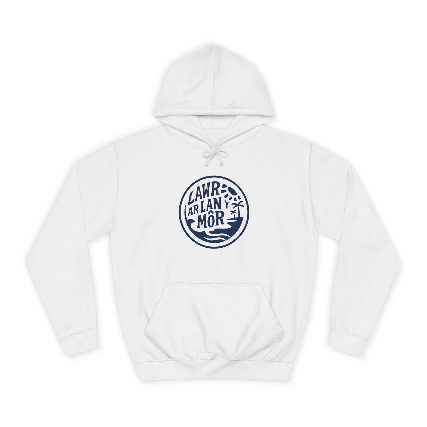 'Lawr Ar Lan Môr' Unisex Hoodie