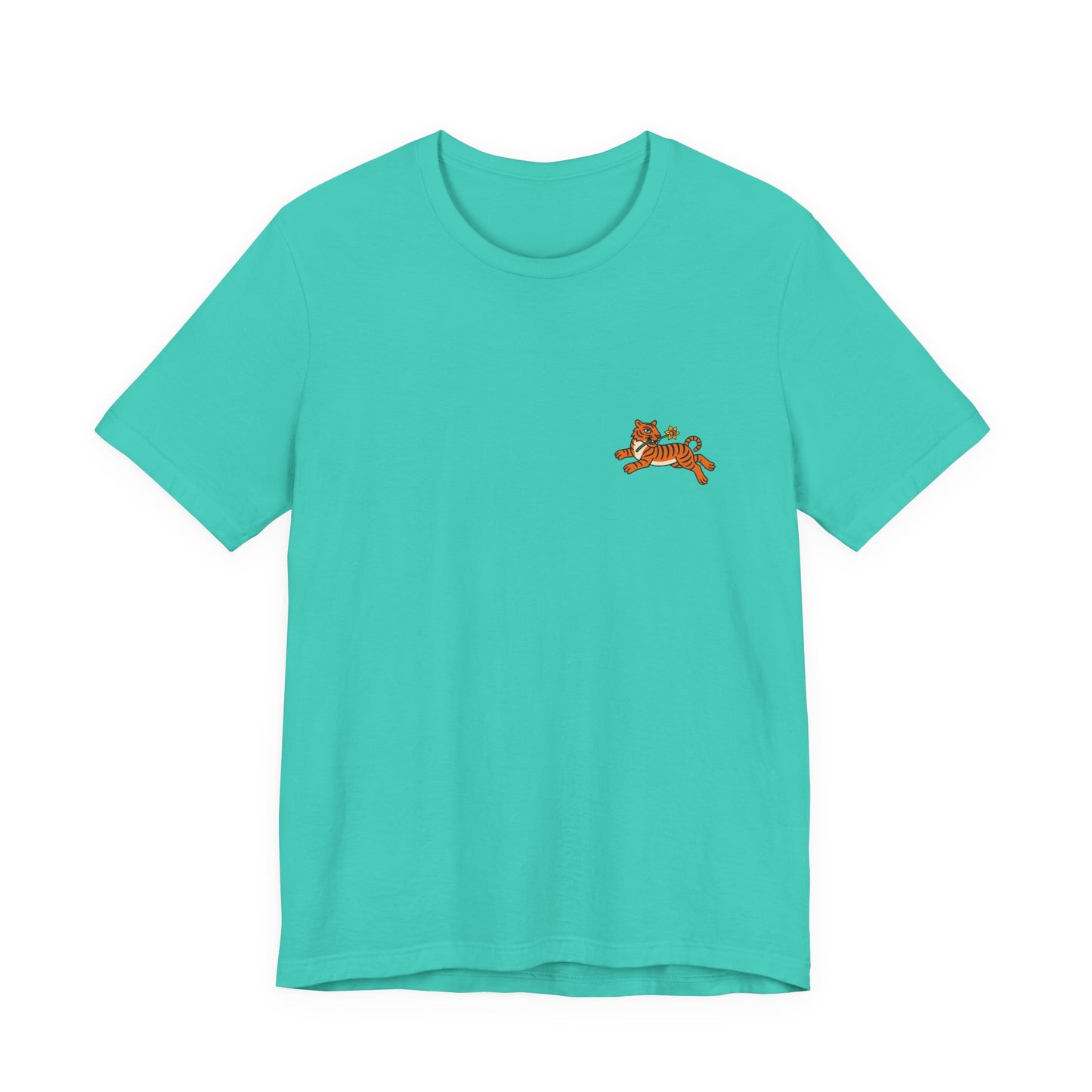 Tiger & Daffodil Minimal Graphic T-Shirt (Unisex)