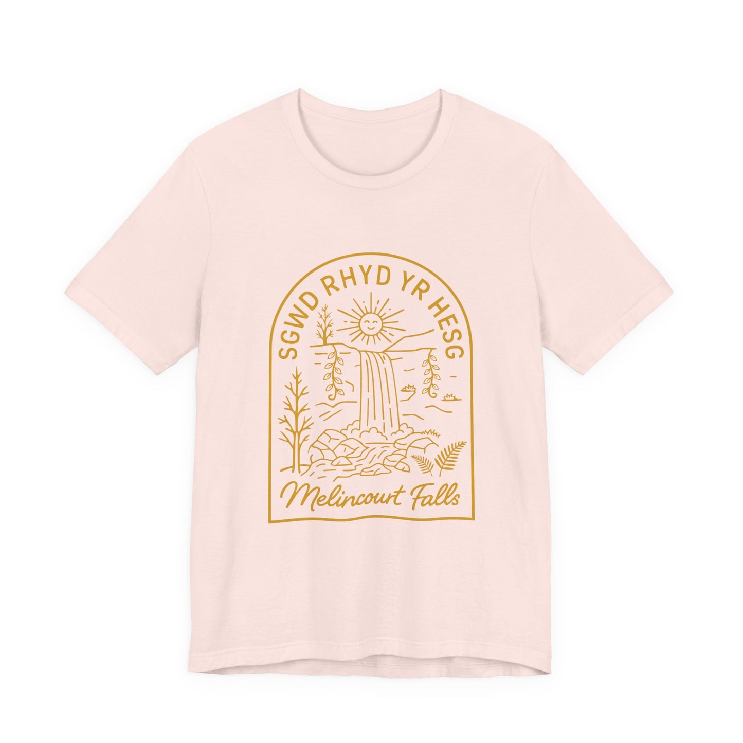 Melincourt Falls Waterfall Tee (Unisex) — 'Sgwd Rhyd Yr Hesg' Resolven Graphic Shirt