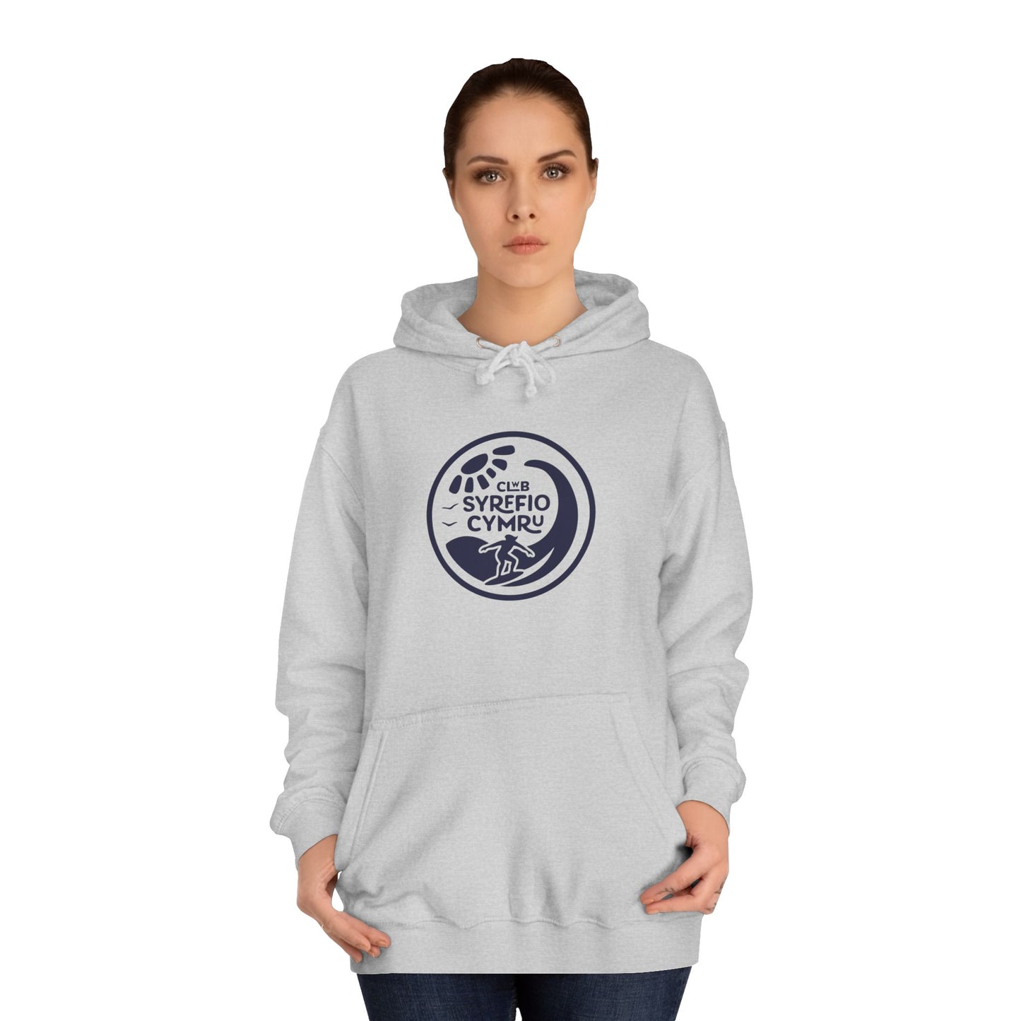 "Clwb Syrffio Cymru" Unisex Hoodie - Welsh Surfing Top