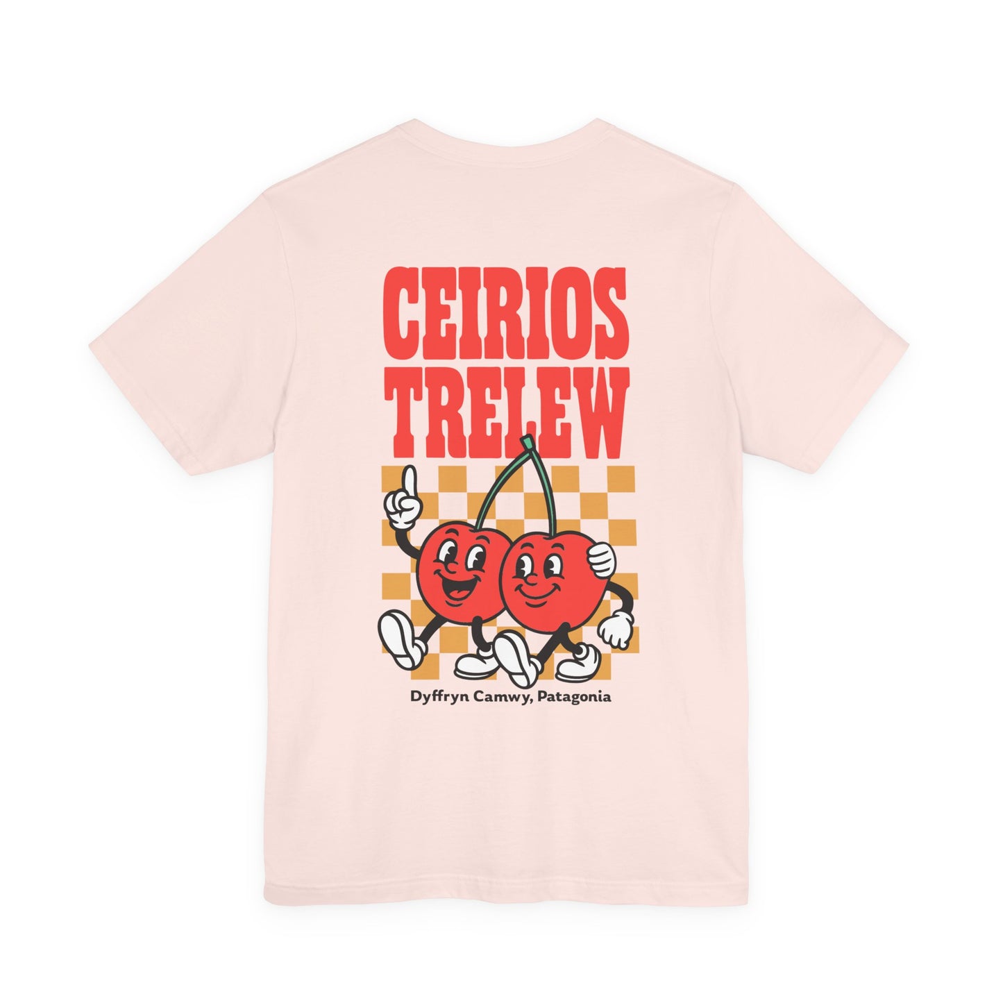 'Ceirios Trelew' Retro Cherries Patagonia Graphic Unisex Tee (Double Sided)