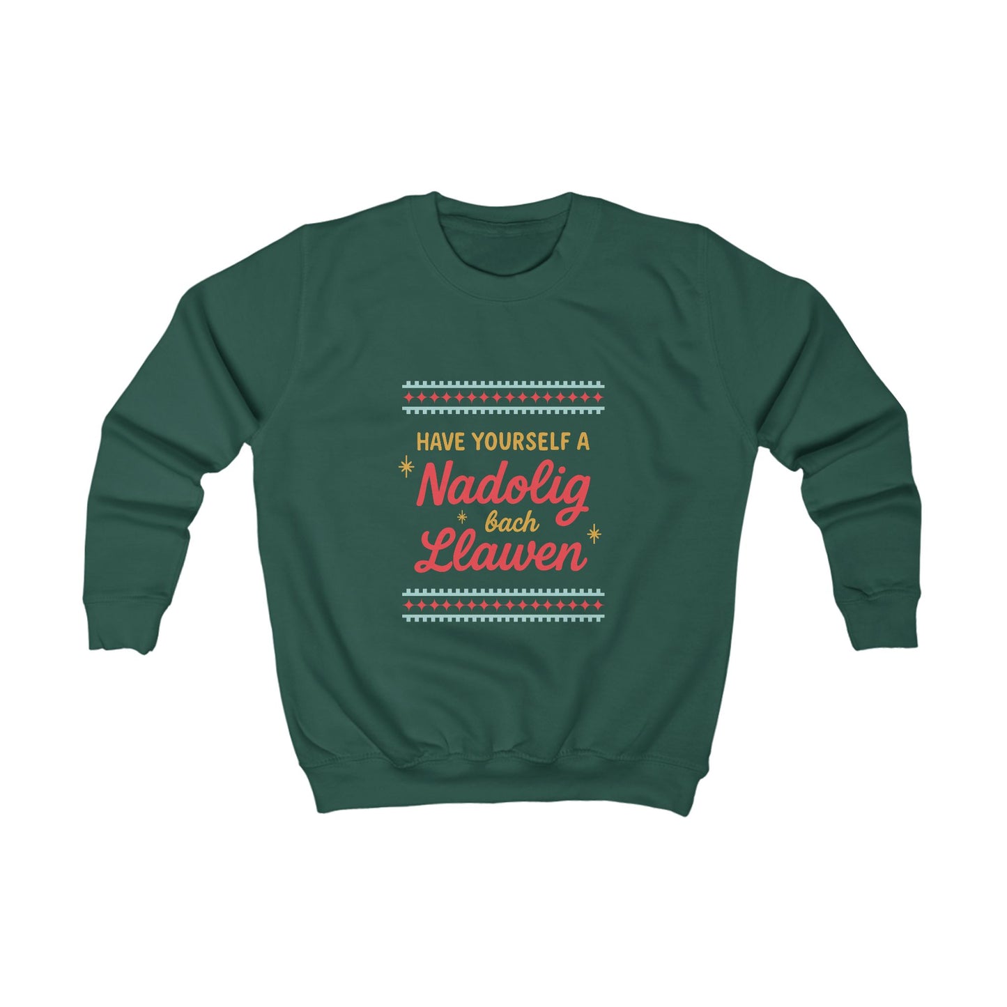 Kids Welsh Christmas Jumper  'Have Yourself A Nadolig Bach Llawen'