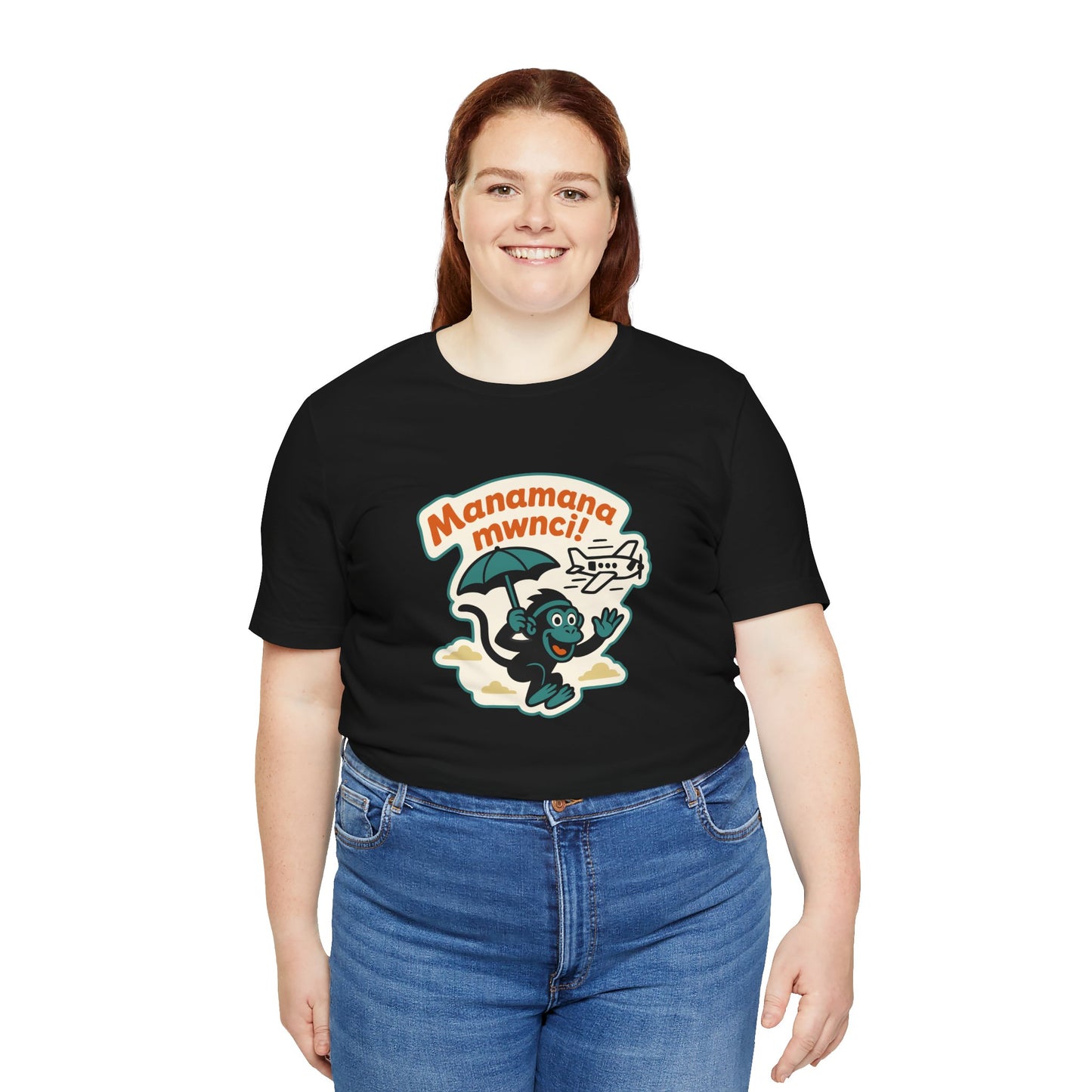 "Manamana Mwnci!" Retro Cartoon Crazy Monkey T-Shirt