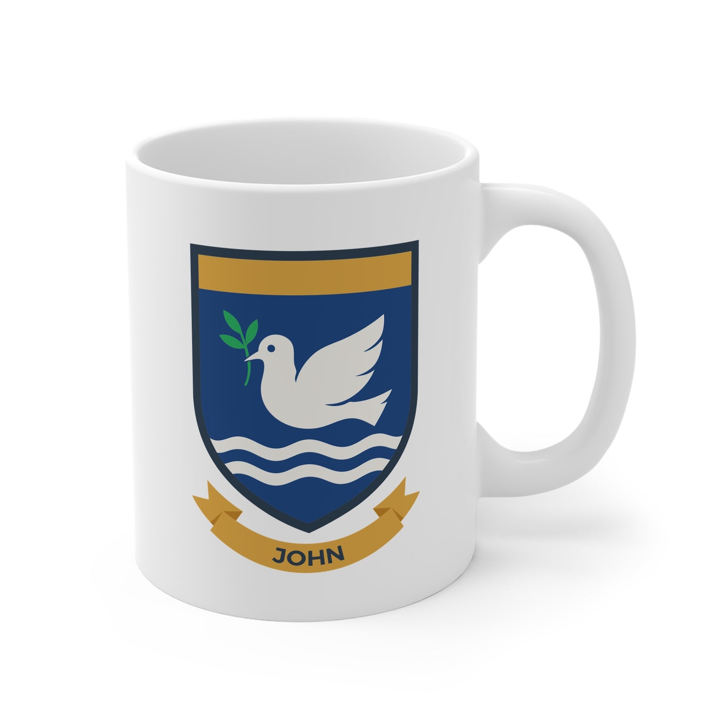 John Family Crest Mug - Welsh Heraldry