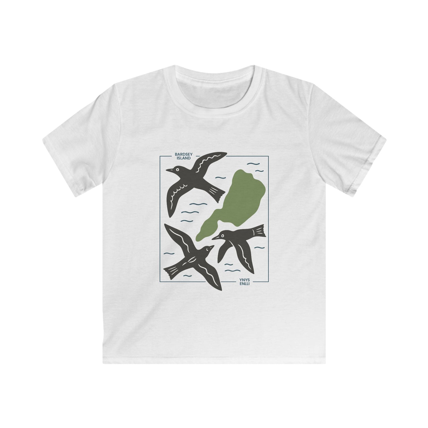 Kids Bardsey Island Seabird T-Shirt (Coastal Nature Shirt)