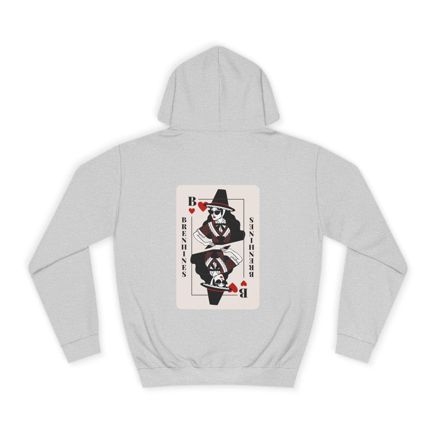 Welsh Playing Card Hoodie - 'Brenhines' (Double Sided)