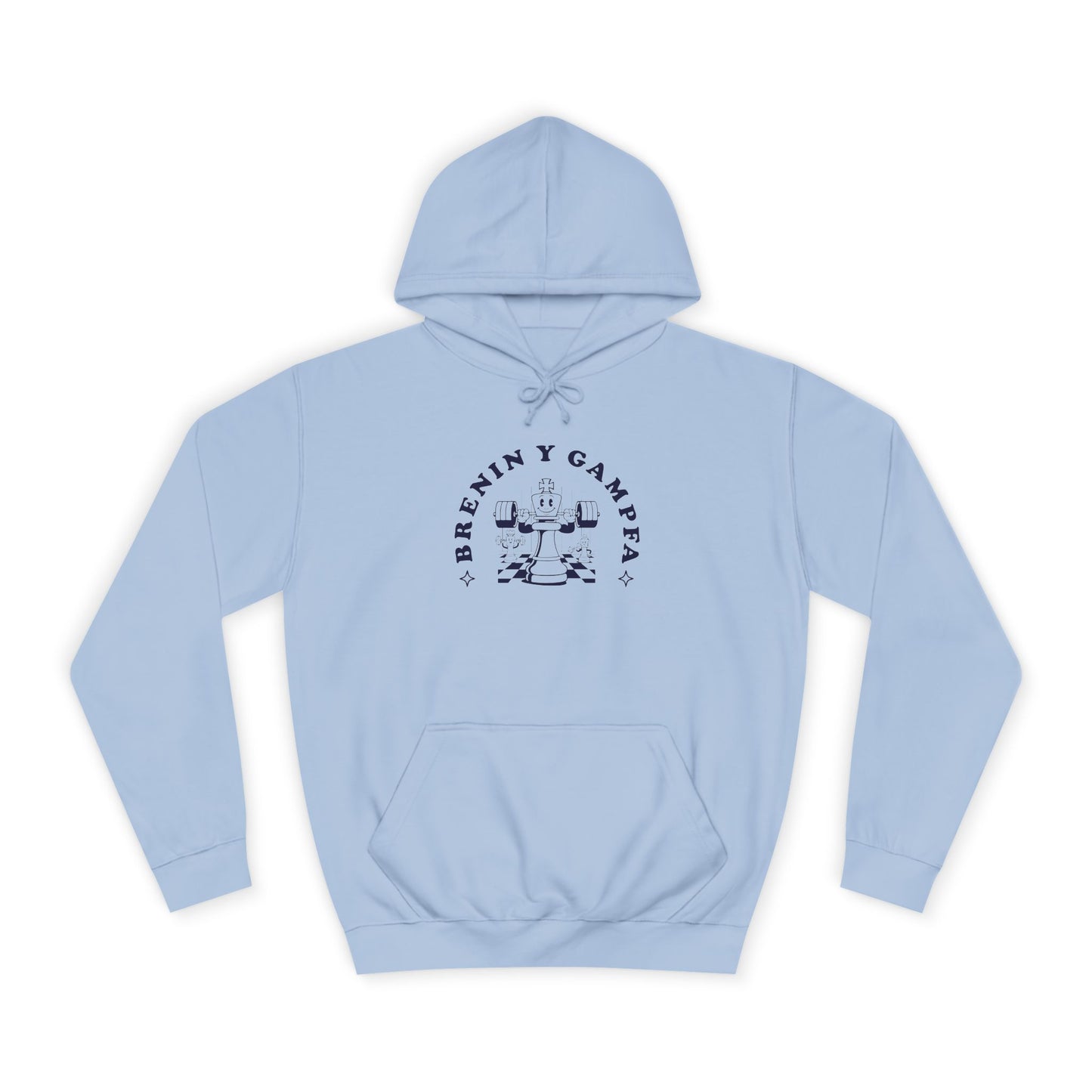 'King Of The Gym' Welsh Unisex Hoodie - 'Brenin y Gampfa'