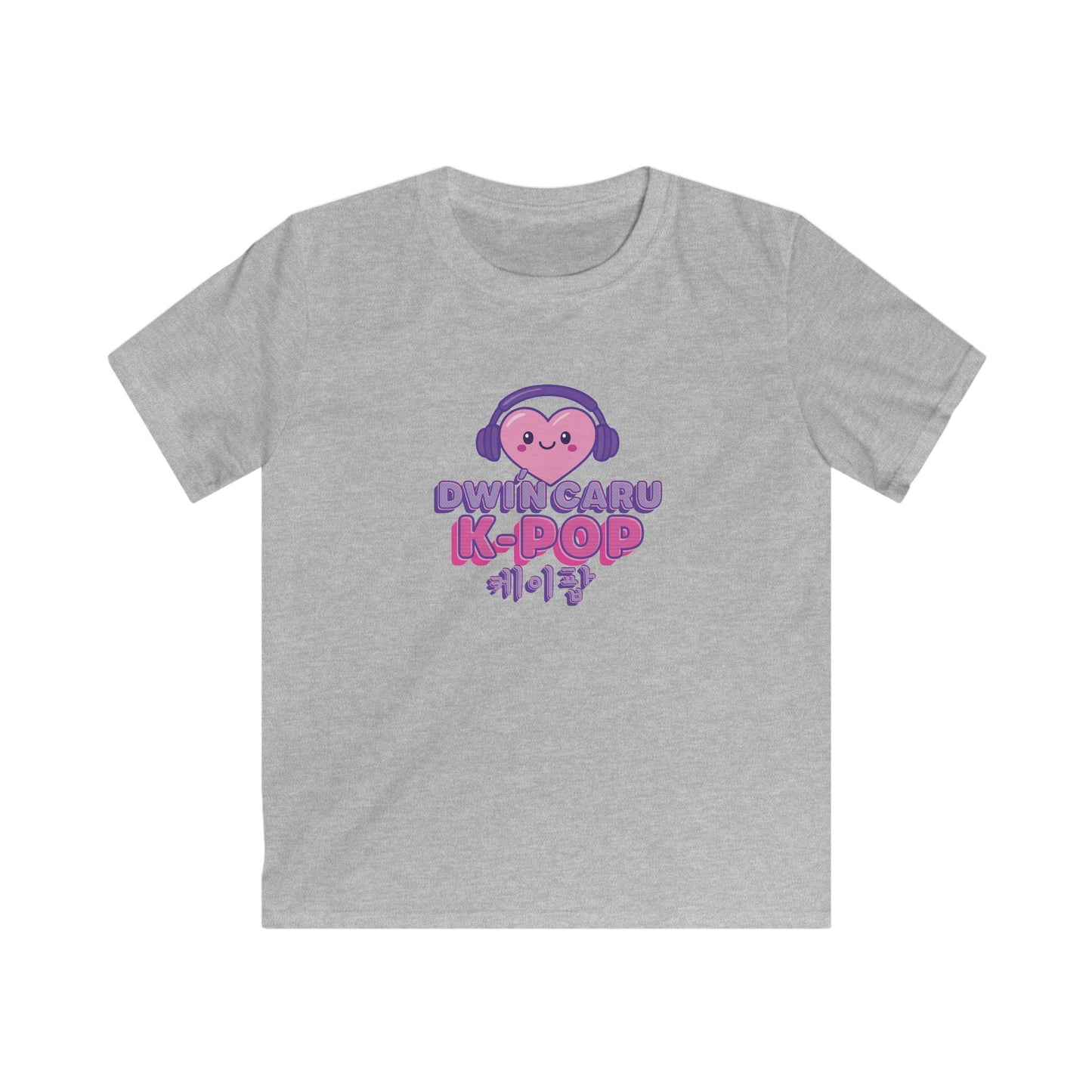 Kids K-Pop Heart T-Shirt - Welsh Korean Graphic Tee