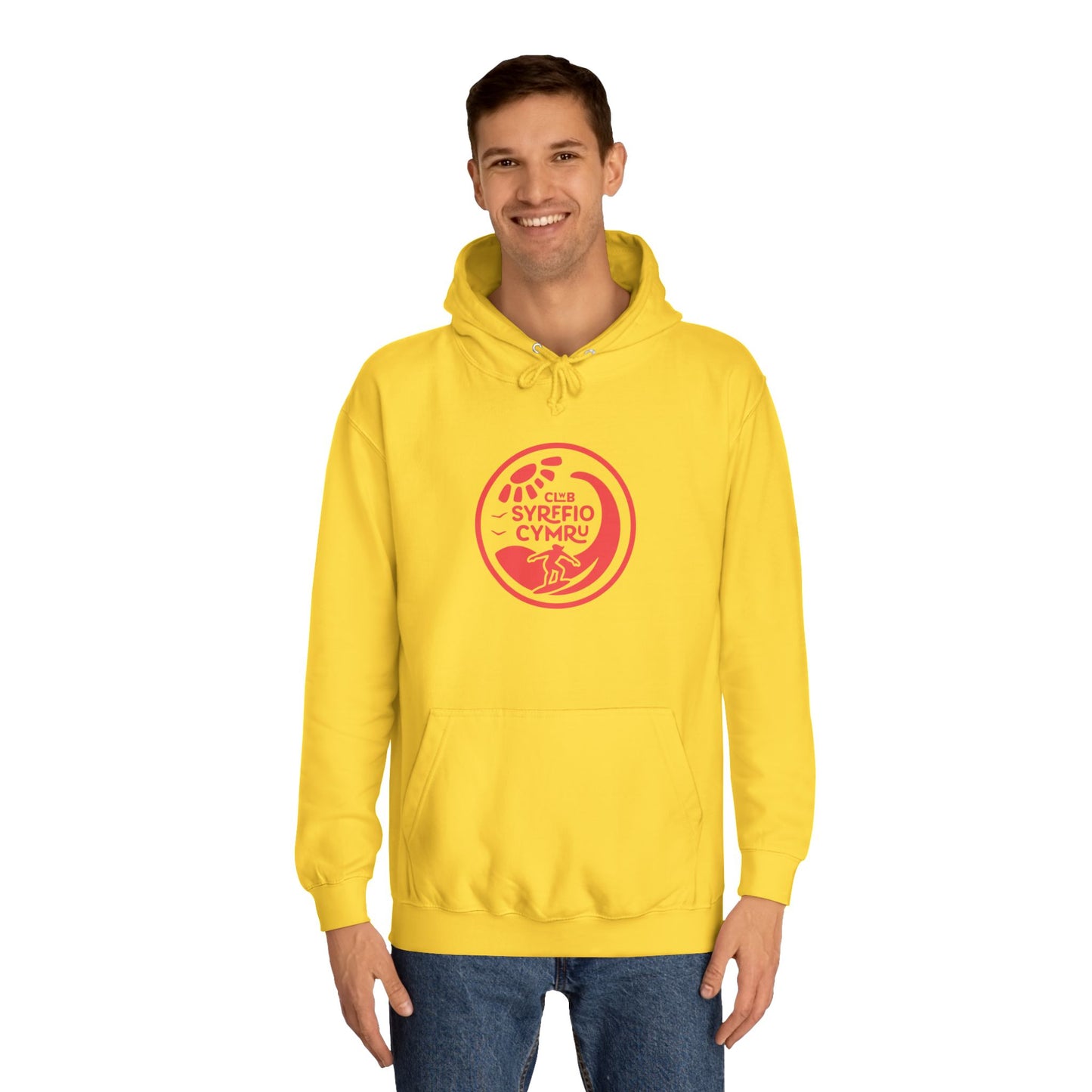 "Clwb Syrffio Cymru" Unisex Hoodie - Welsh Surfing Top