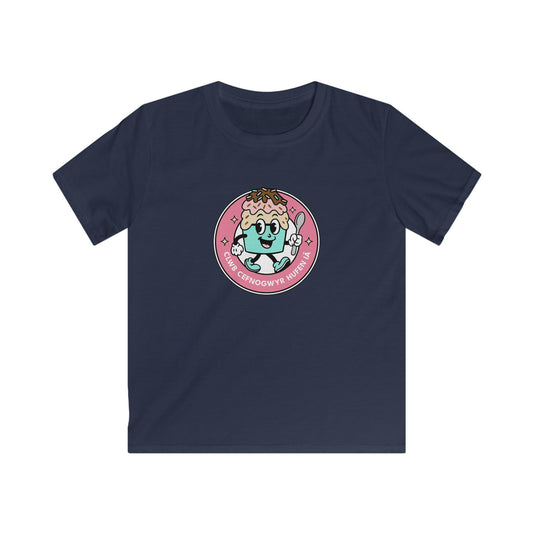 Ice Cream Supporters Club - Kids Welsh Language T-Shirt - "Clwb Cefnogwyr Hufen iâ"