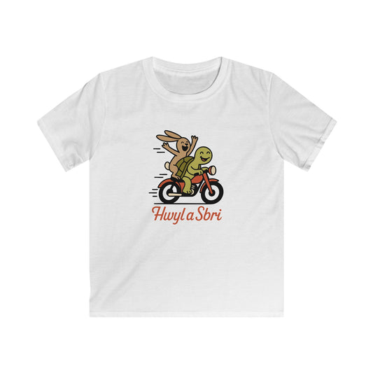 Tortoise & the Hare Kids Welsh T-Shirt - "Hwyl a Sbri"