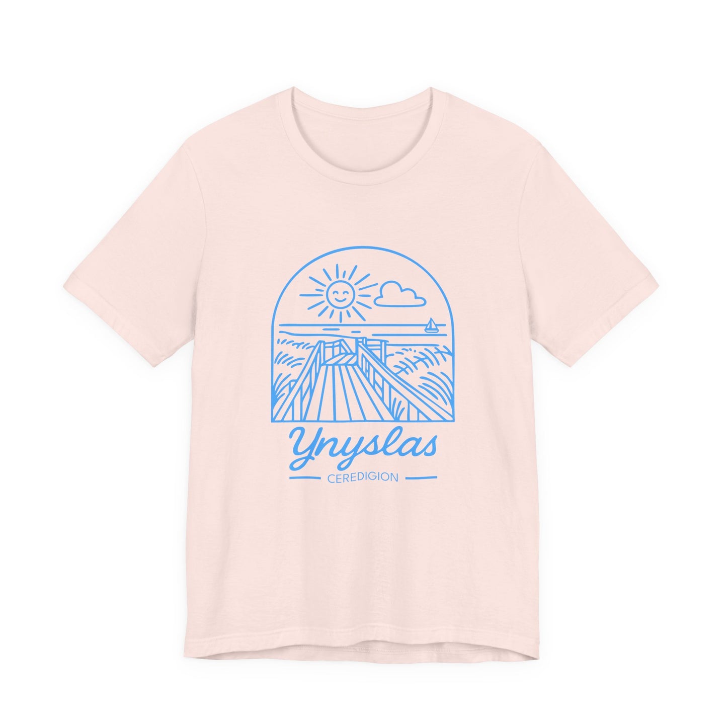 Ynyslas Graphic Tee -  Ceredigion Coastal Sunset T‑Shirt (Unisex)