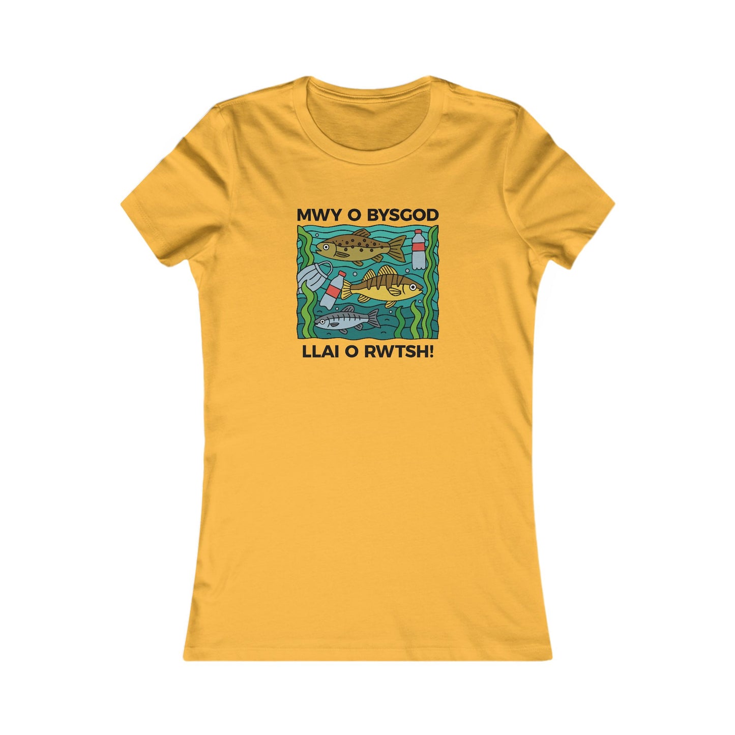 Women's Conservation Tee – "Mwy o Bysgod, Llai o Rwtsh"