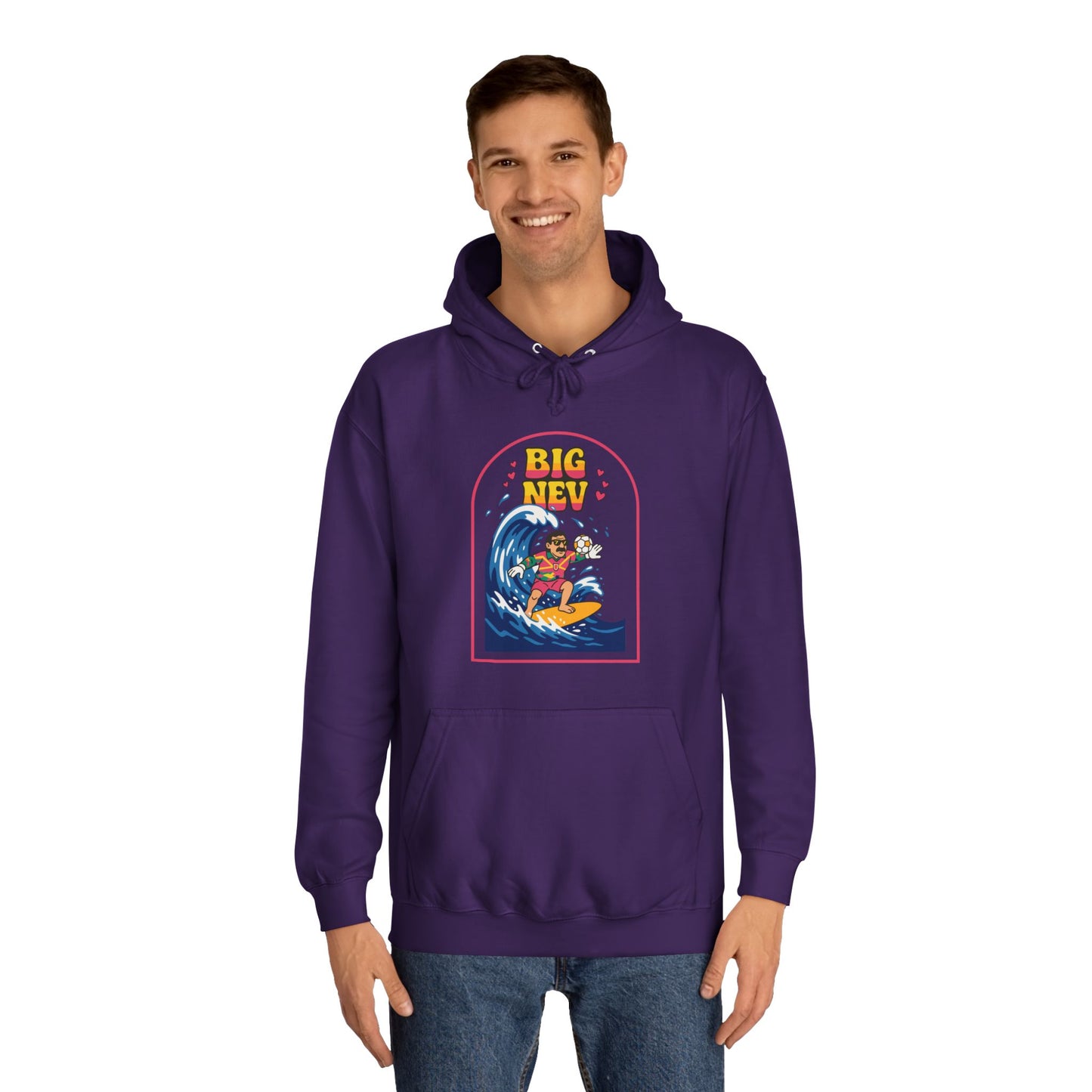 Neville Southall Retro Surfing  Hoodie (Unisex)