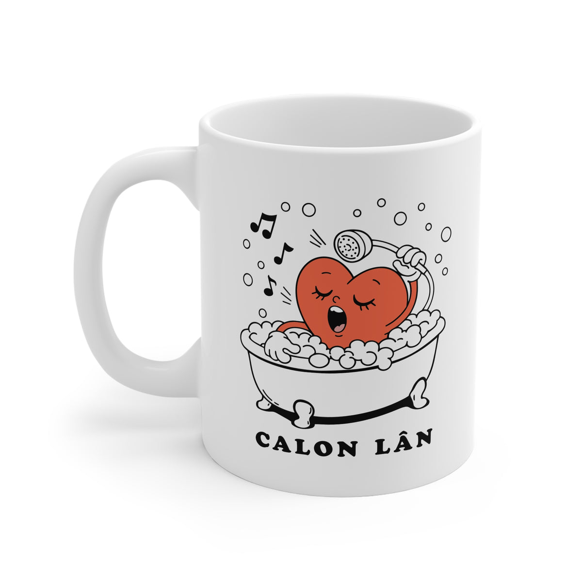 Mug - Calon Lân Singing Heart Ceramic Coffee Cup