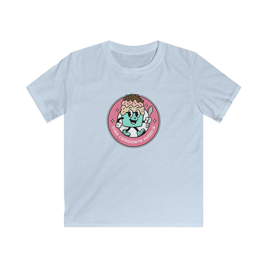 Ice Cream Supporters Club - Kids Welsh Language T-Shirt - "Clwb Cefnogwyr Hufen iâ"