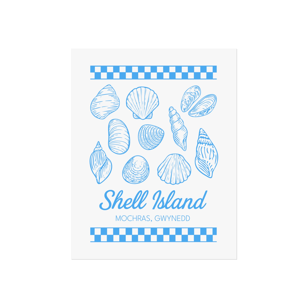 Shell Island Fine Art Poster - Coastal Beach Print (Mochras, Gwynedd)