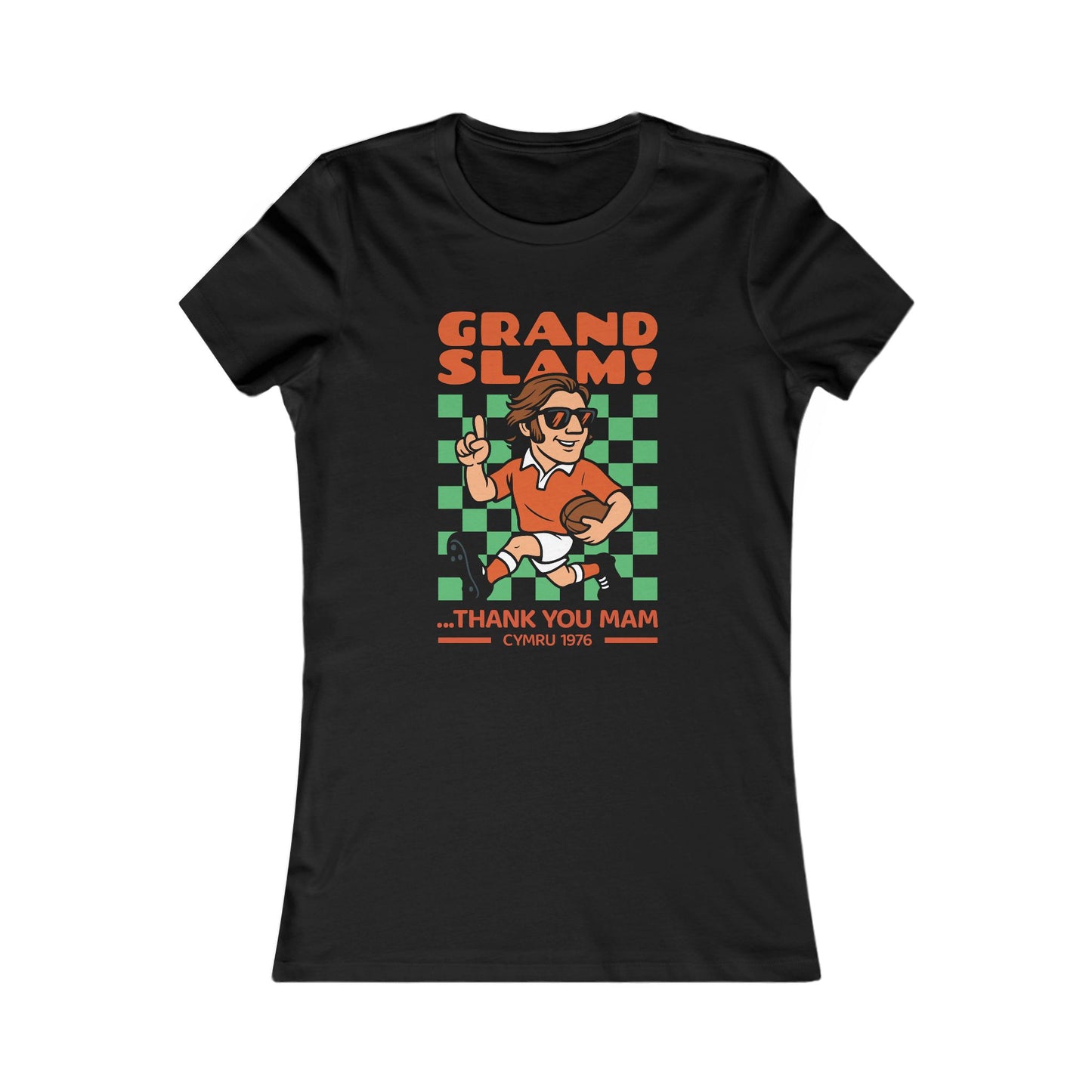 Women's Retro Grand Slam Tee - Cymru 1976