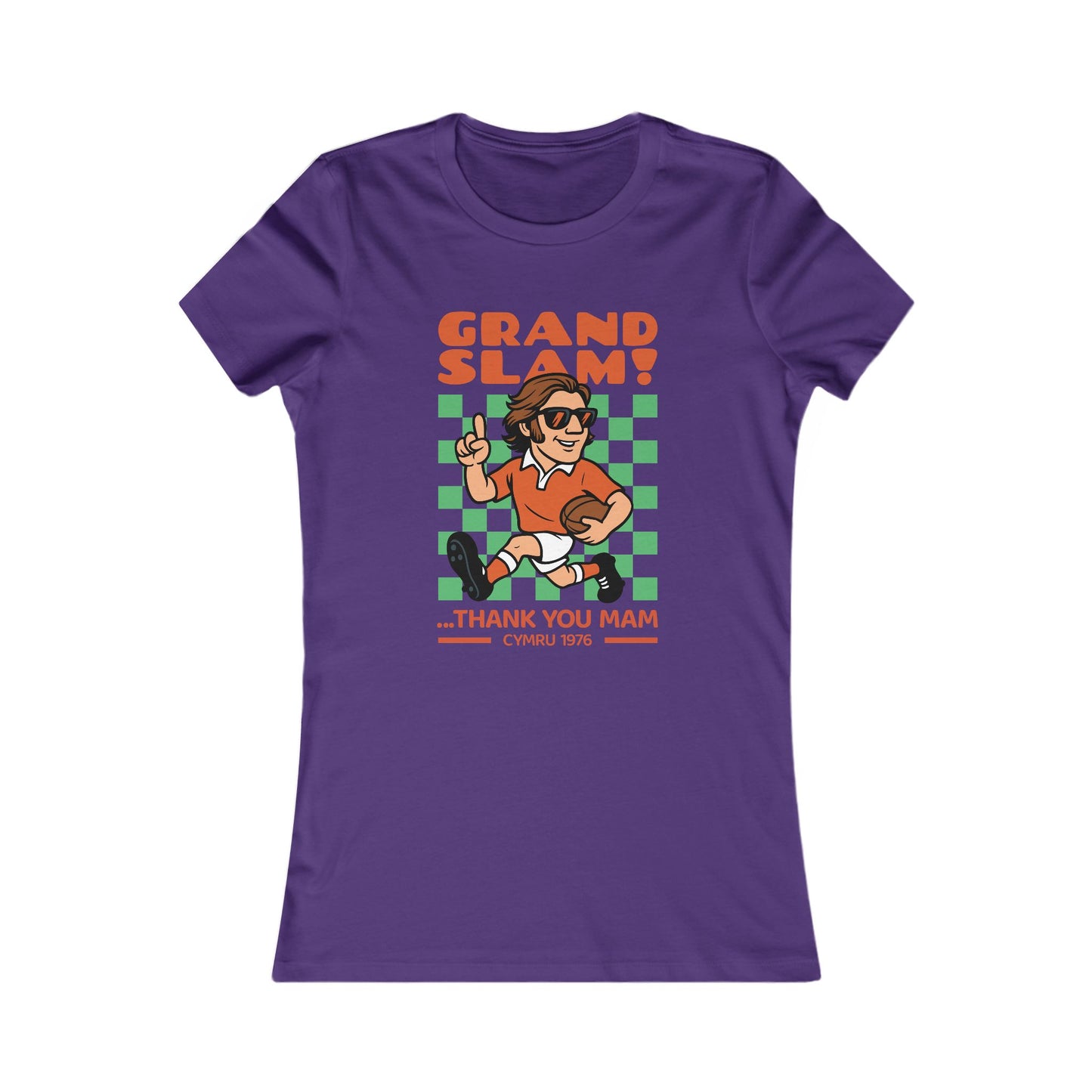 Women's Retro Grand Slam Tee - Cymru 1976