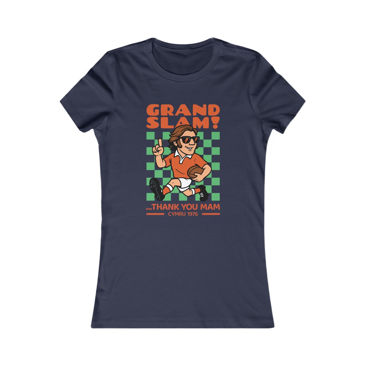 Women's Retro Grand Slam Tee - Cymru 1976