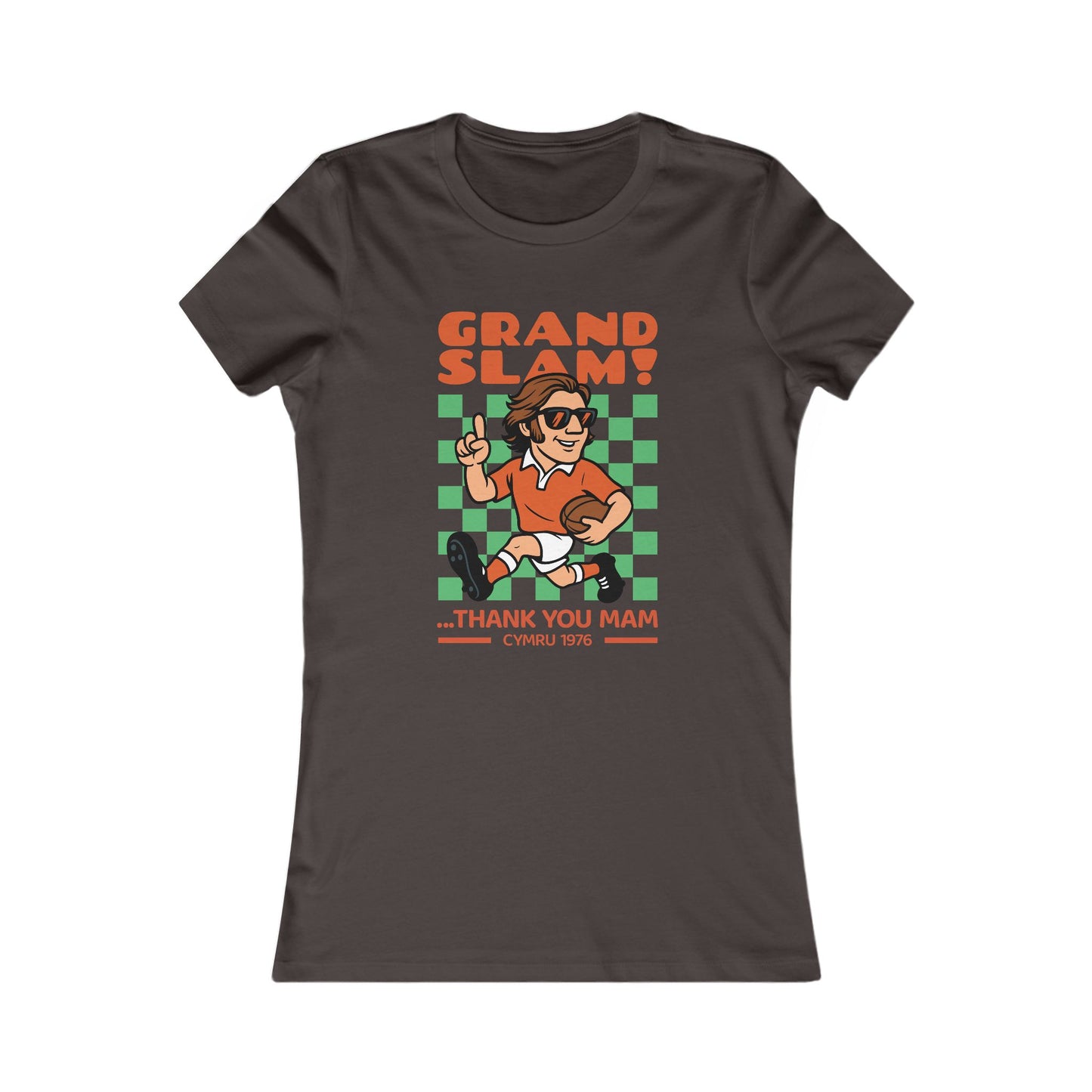 Women's Retro Grand Slam Tee - Cymru 1976