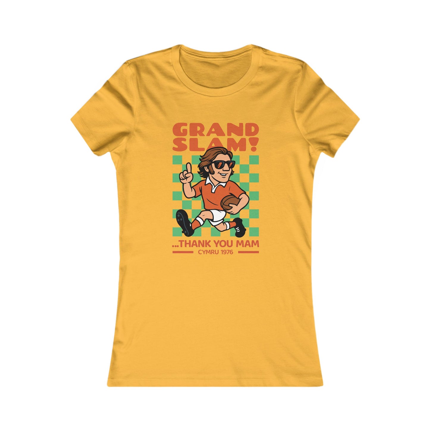 Women's Retro Grand Slam Tee - Cymru 1976