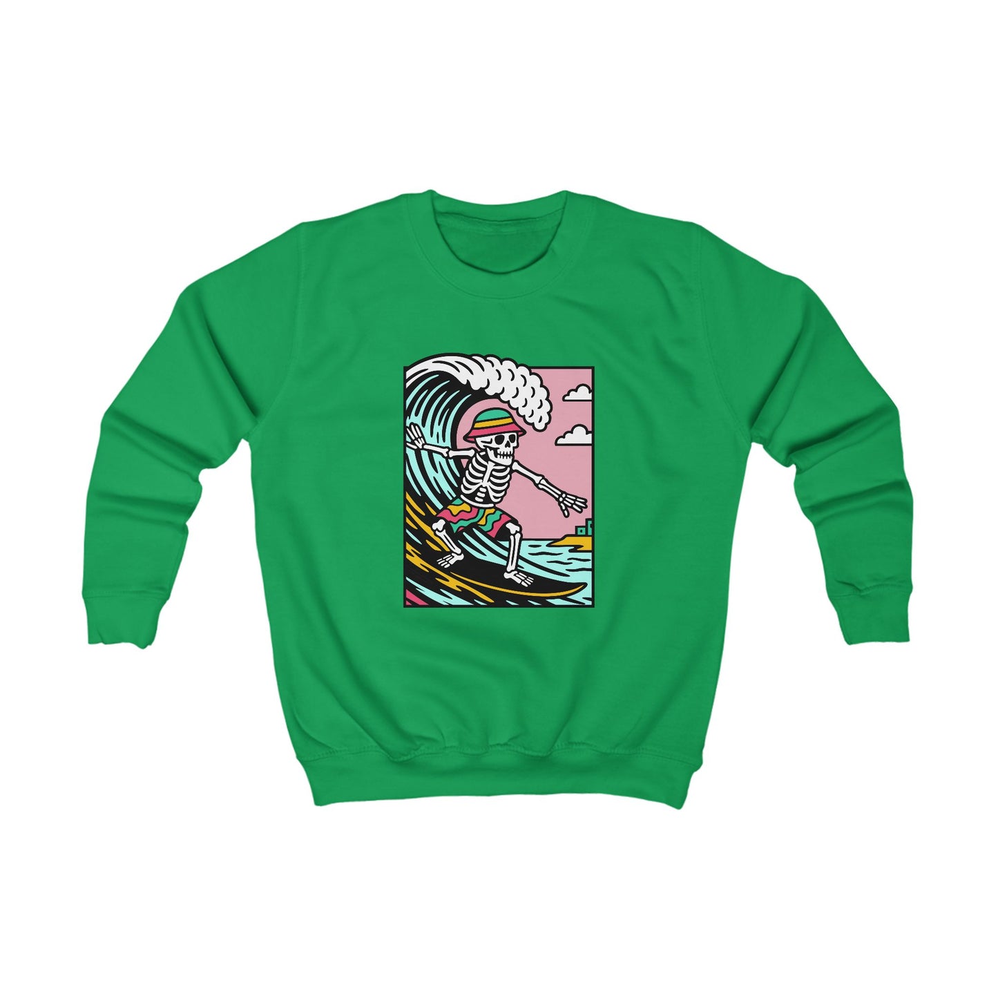 Kids Skeleton Glyndŵr Jumper — Surfing Design