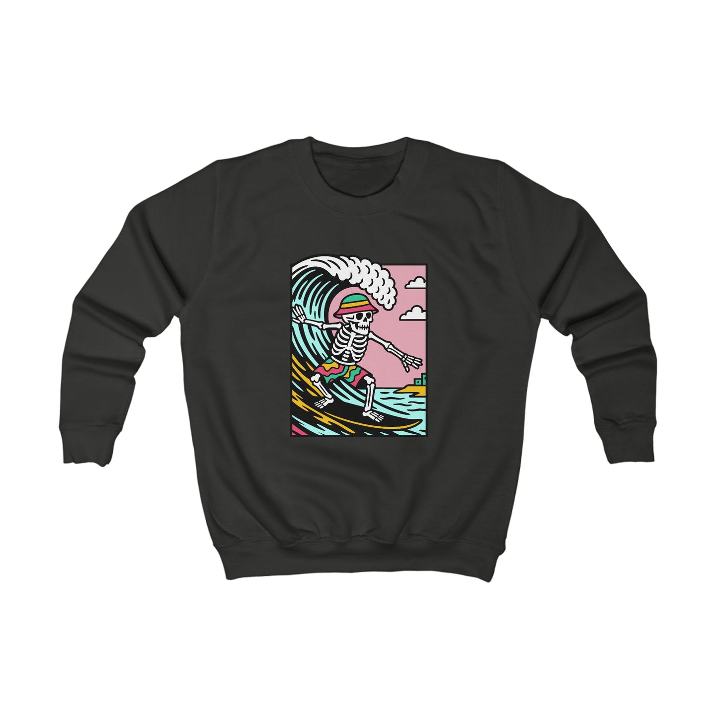 Kids Skeleton Glyndŵr Jumper — Surfing Design