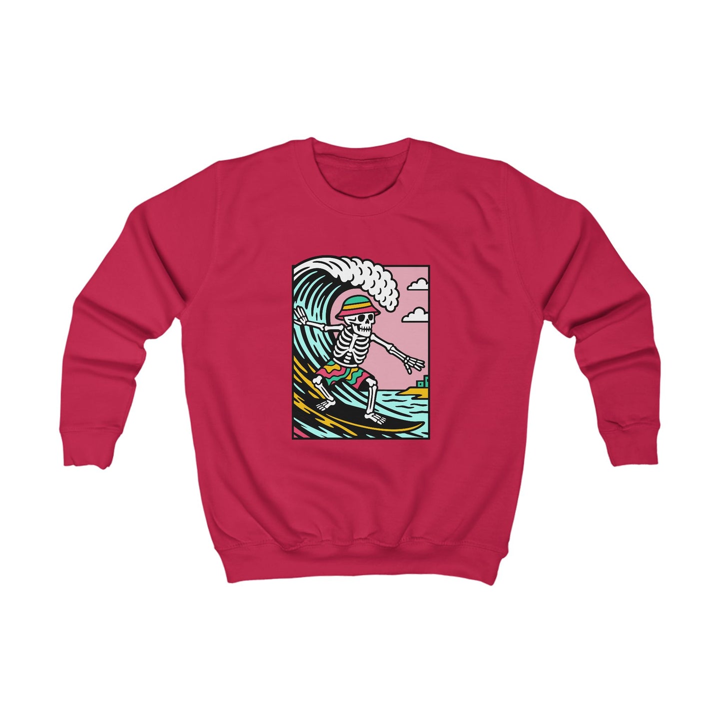 Kids Skeleton Glyndŵr Jumper — Surfing Design