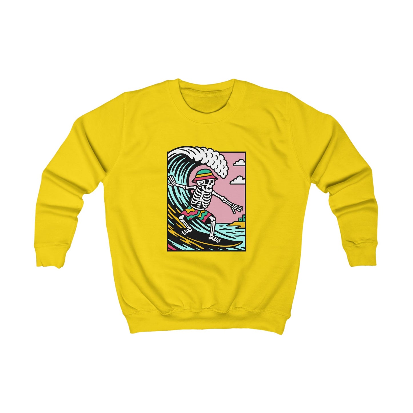 Kids Skeleton Glyndŵr Jumper — Surfing Design