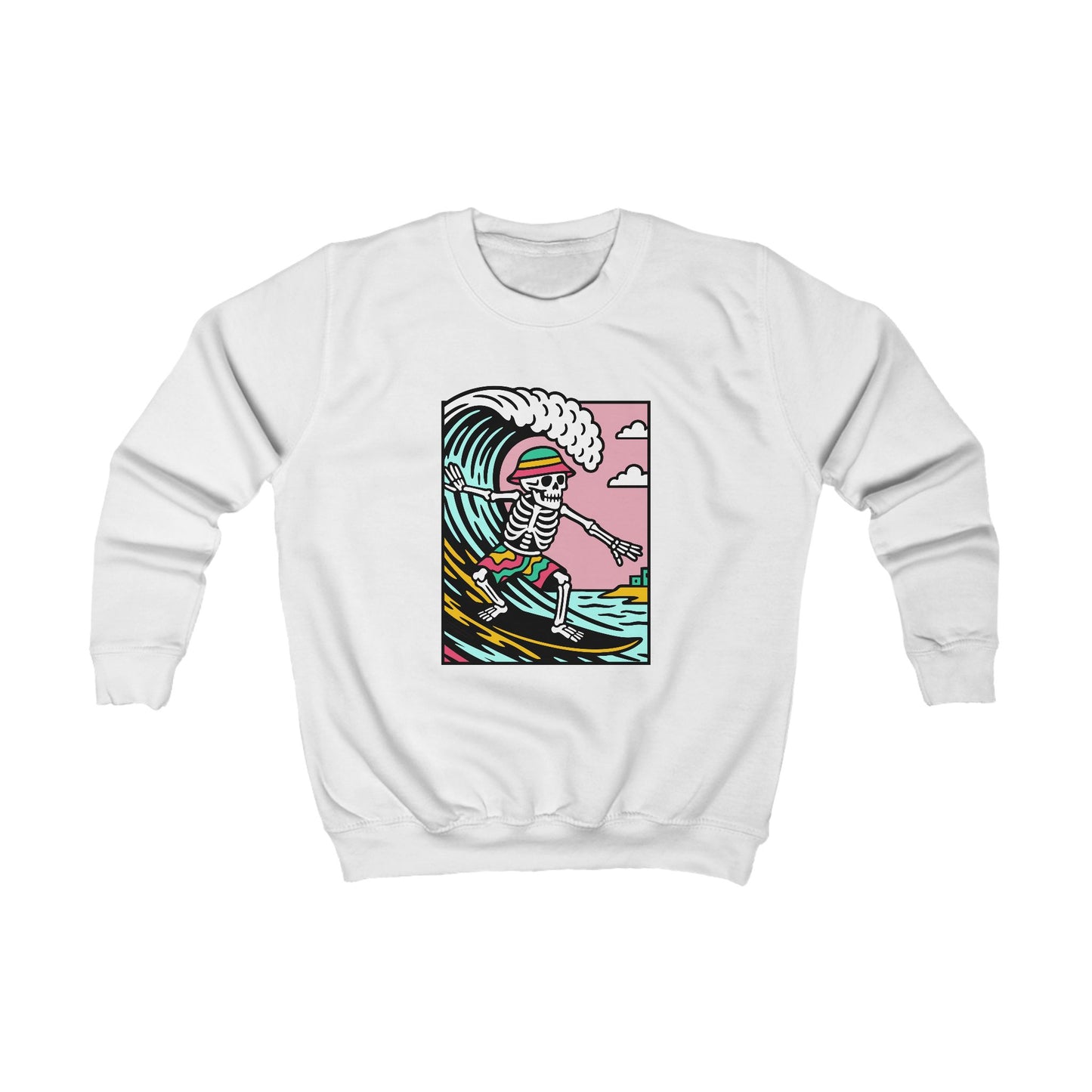Kids Skeleton Glyndŵr Jumper — Surfing Design