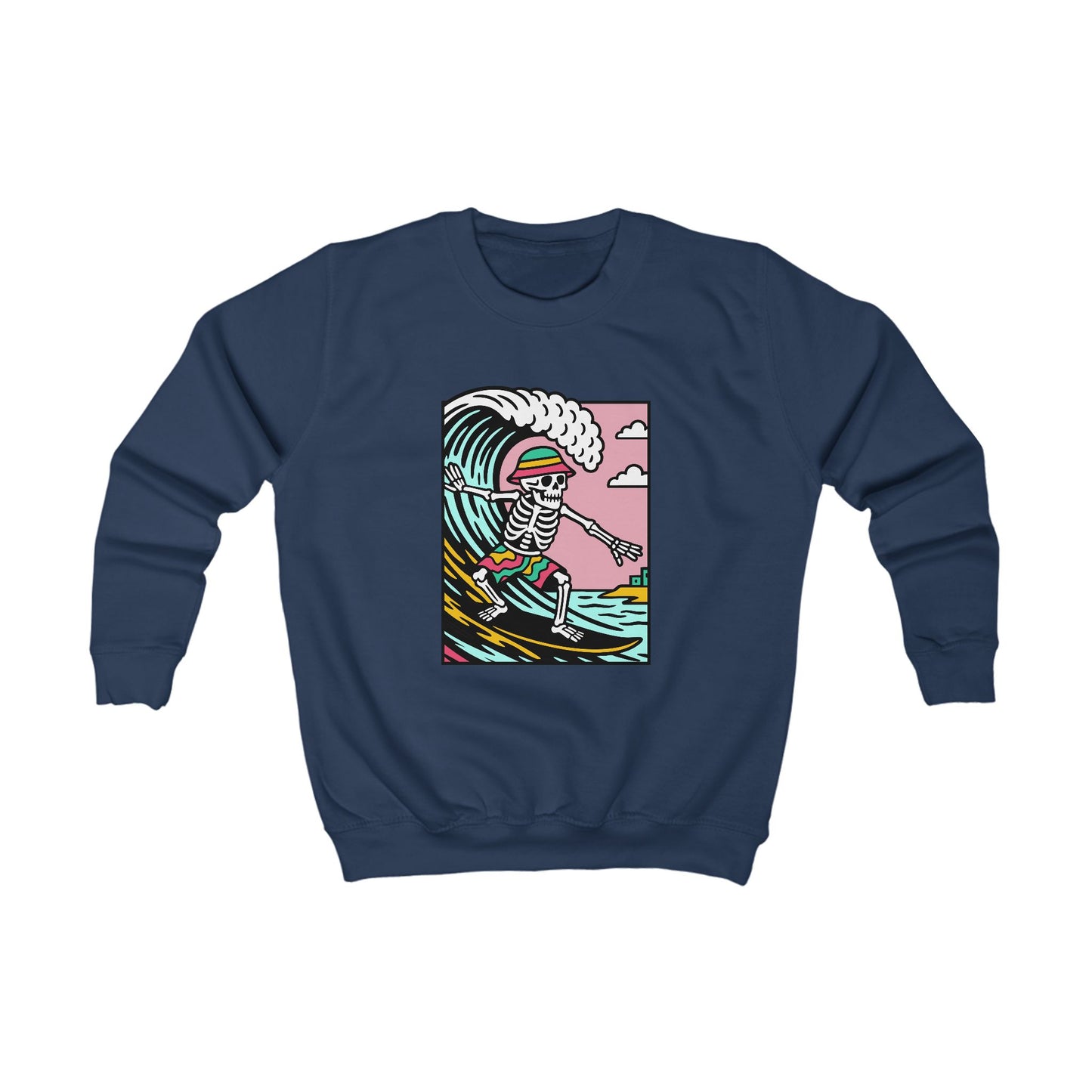 Kids Skeleton Glyndŵr Jumper — Surfing Design