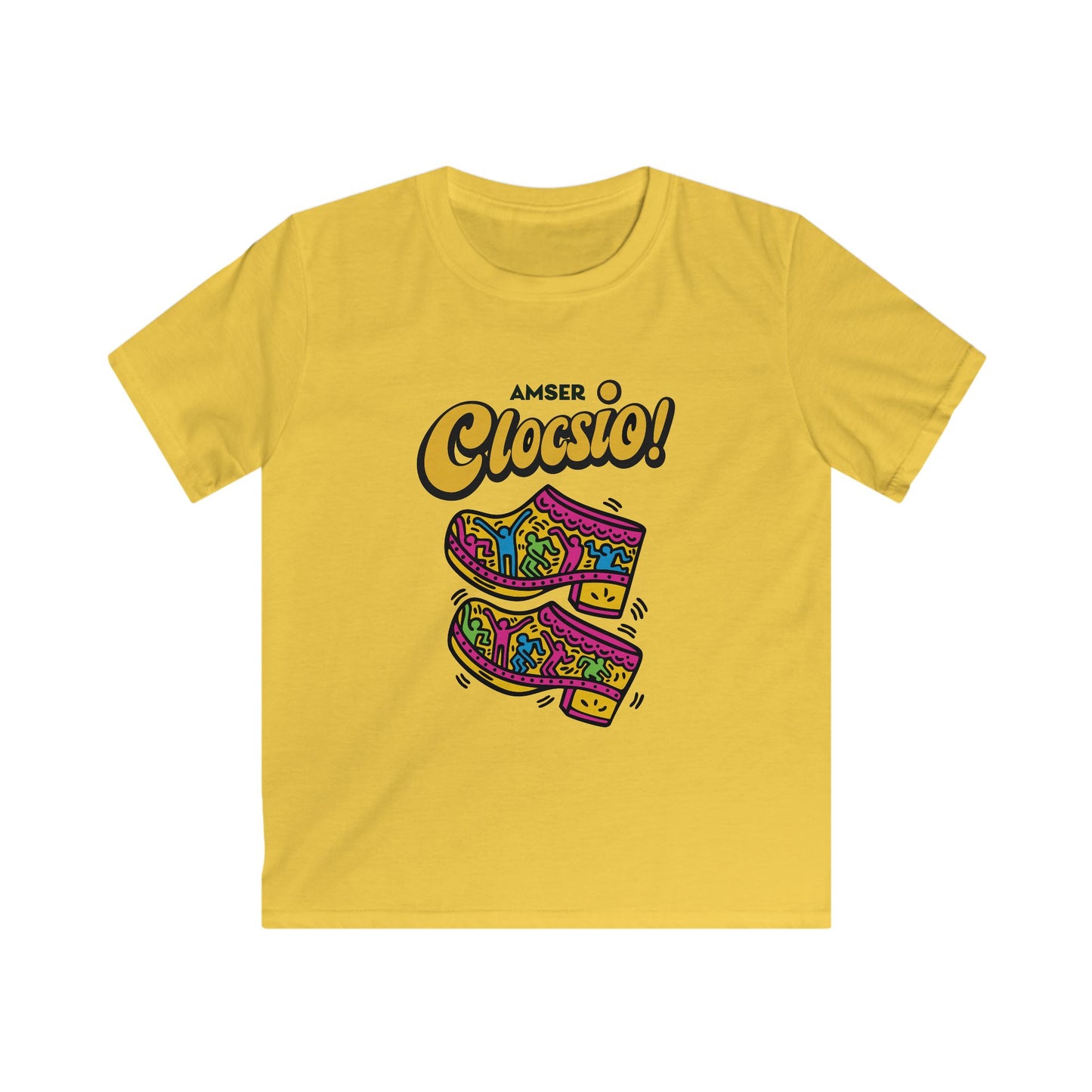 Kids 'Amser Clocsio!' Keith Haring Inspired Tee