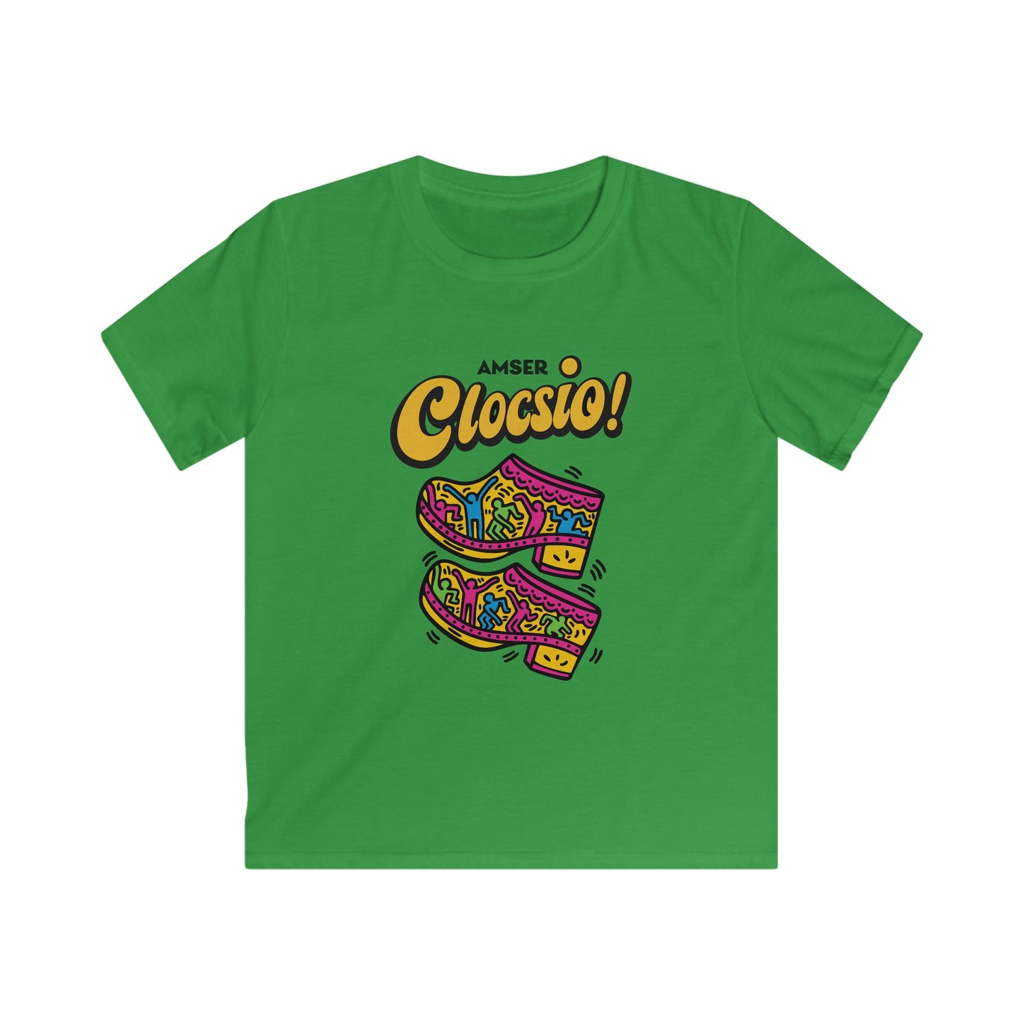 Kids 'Amser Clocsio!' Keith Haring Inspired Tee