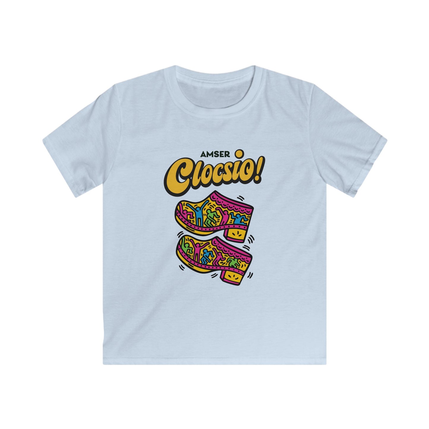 Kids 'Amser Clocsio!' Keith Haring Inspired Tee