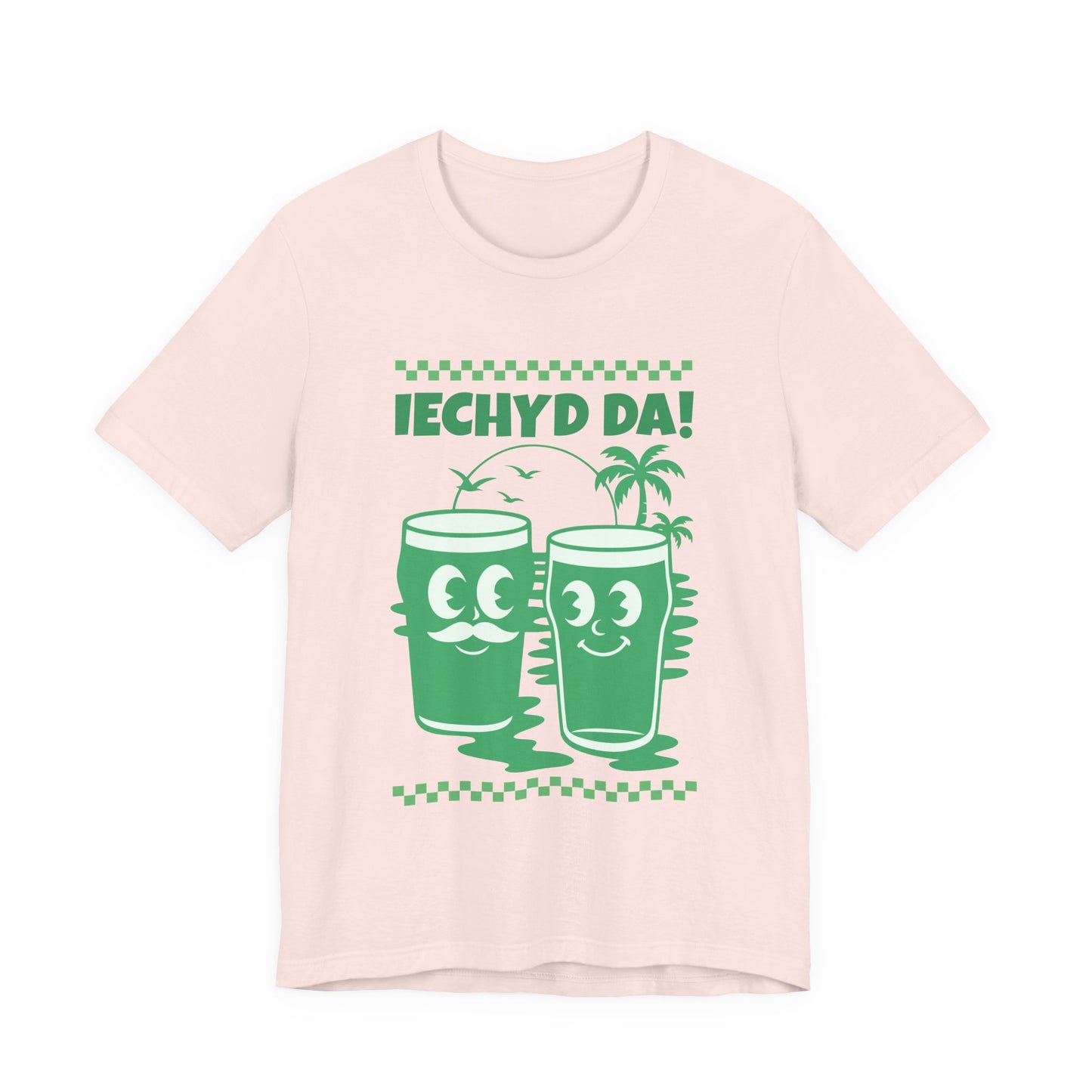 Retro 'Iechyd Da' Unisex T-Shirt - Welsh Language Tee