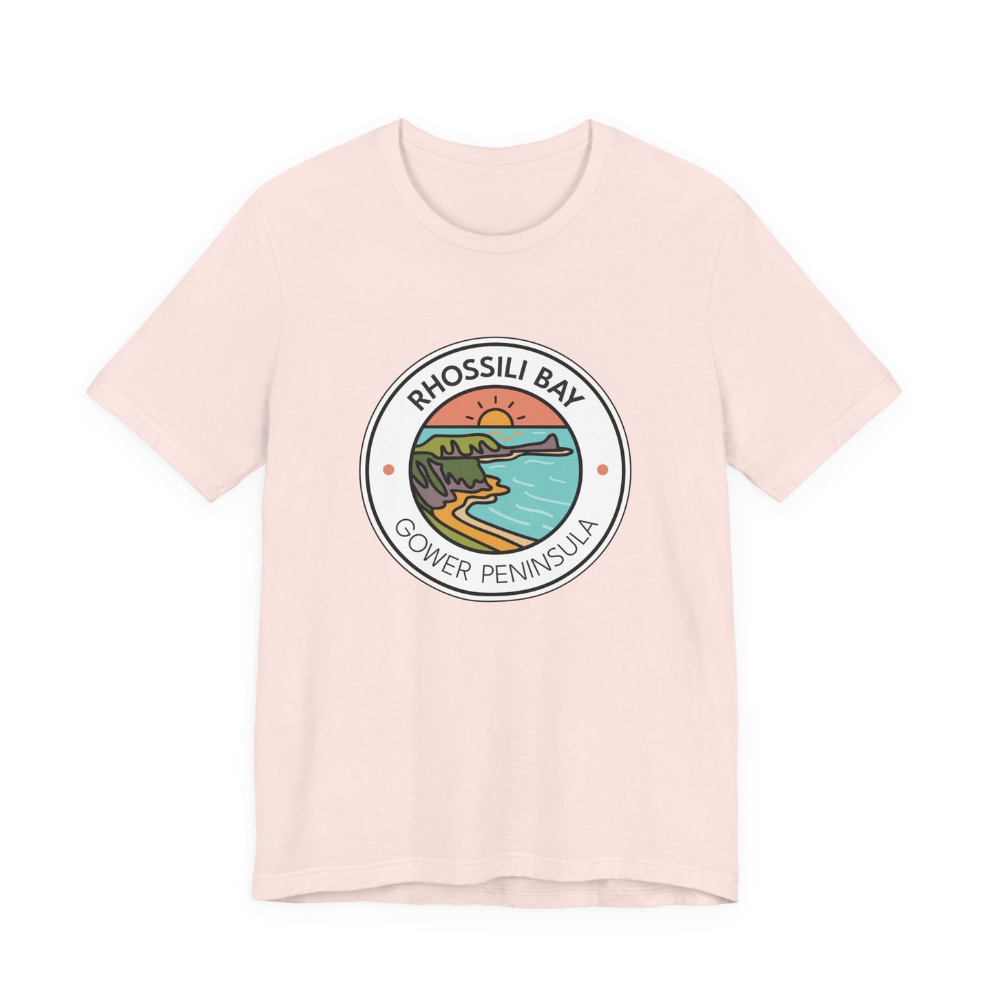 Rhossili Bay Gower Peninsula Graphic T-Shirt (Unisex)