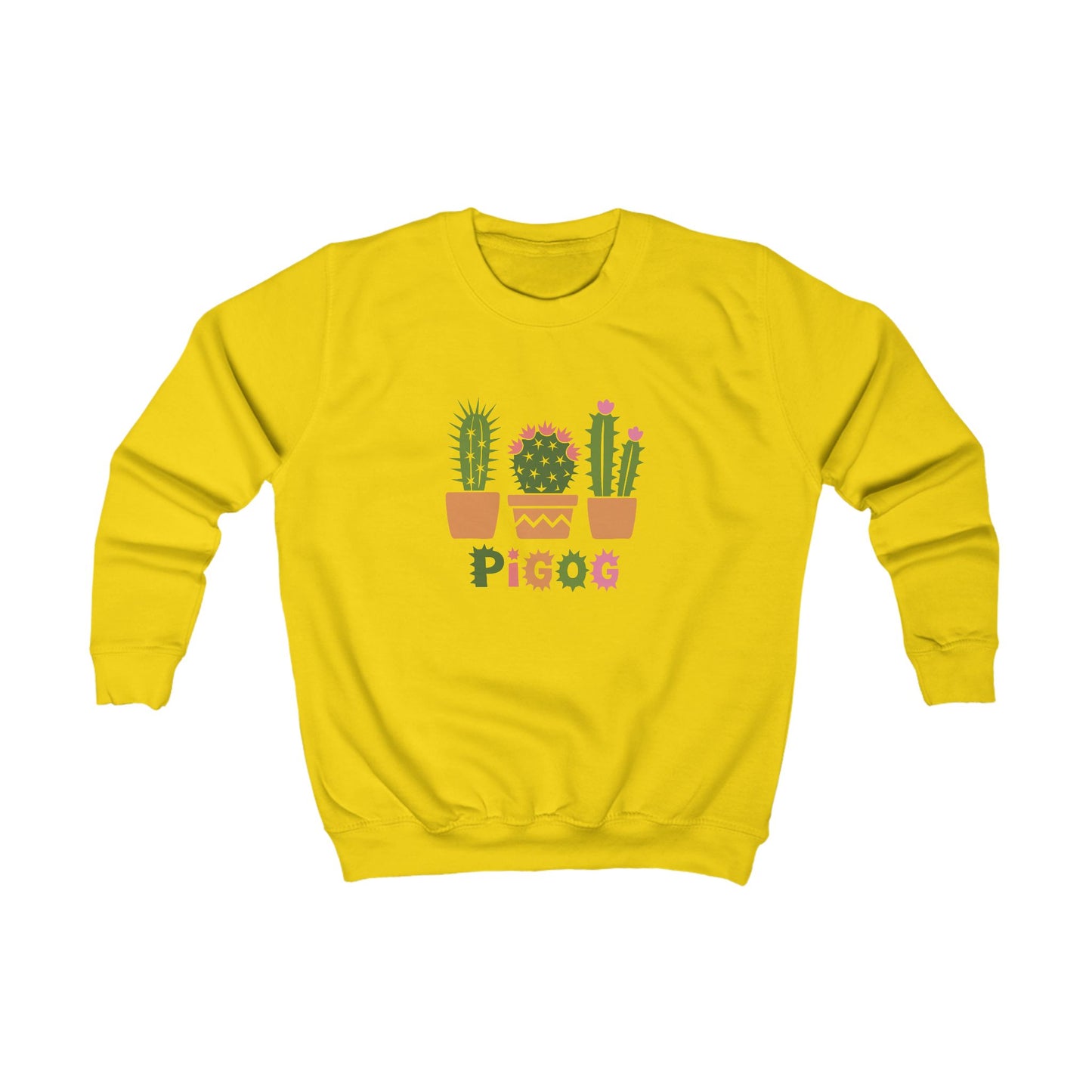 Kids Cute Potted Cacti Sweatshirt 'Pigog'
